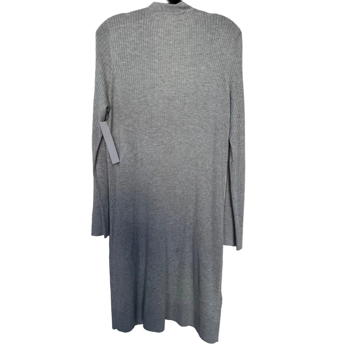 Sweater Cardigan By Loft In Grey, Size: M
