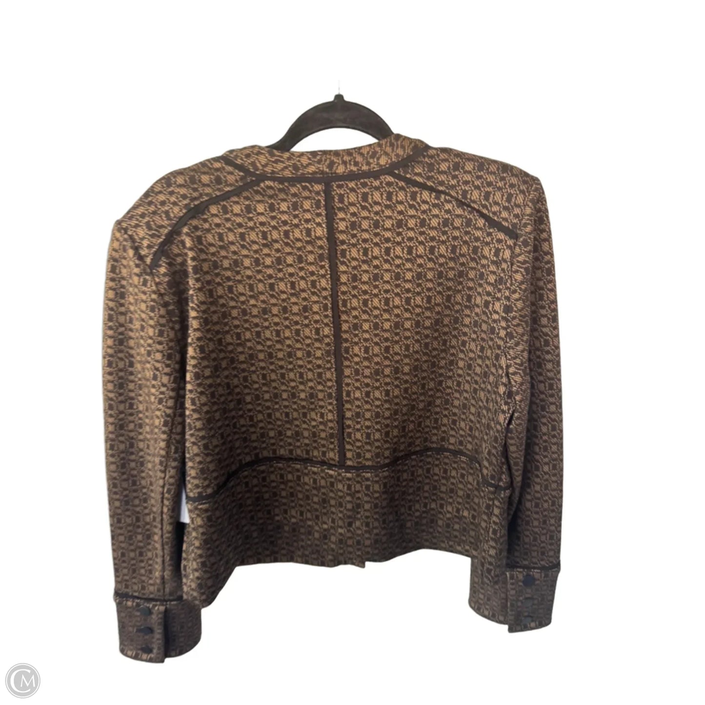 Blazer By Cabi In Brown & Tan, Size: L