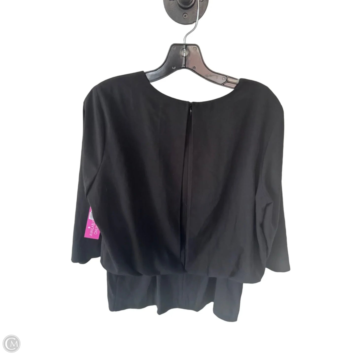 Top 3/4 Sleeve By Cabi In Black, Size: M