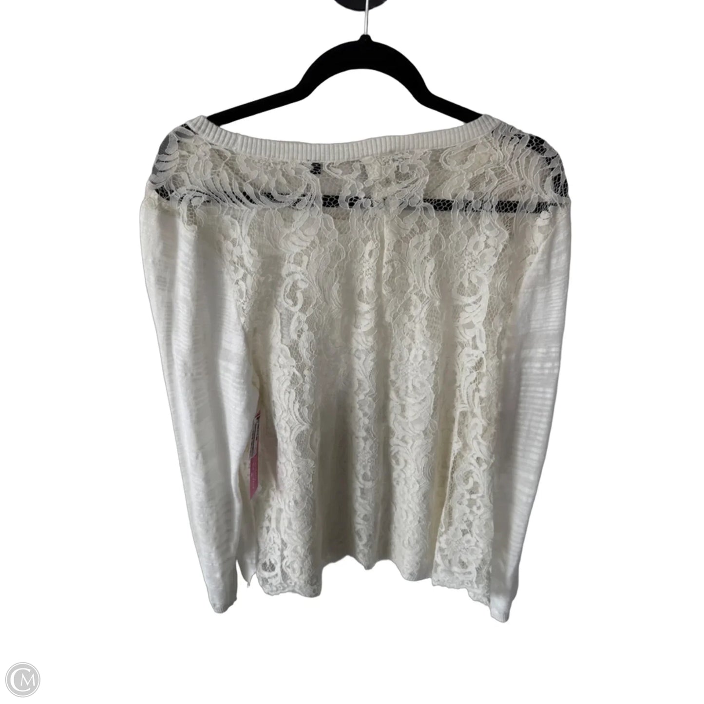 Sweater By Cabi In Cream, Size: Xl