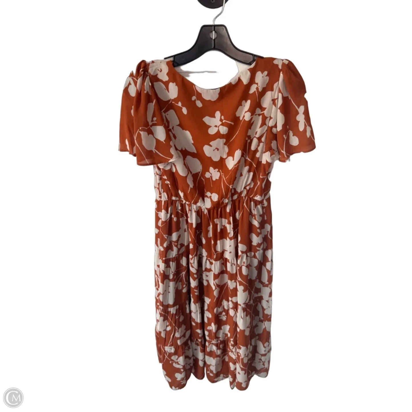 Dress Casual Midi By Abercrombie And Fitch In Orange, Size: S