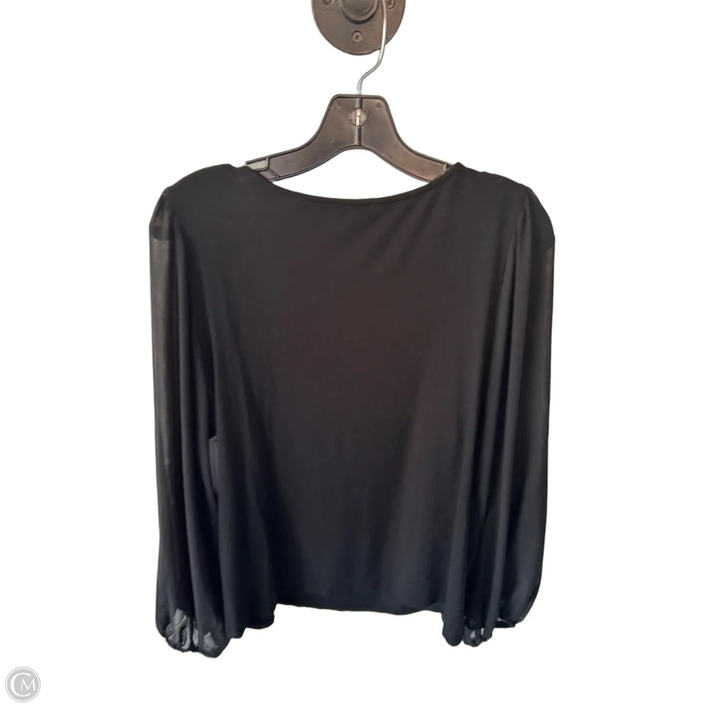 Top Long Sleeve By Vince Camuto In Black, Size: L