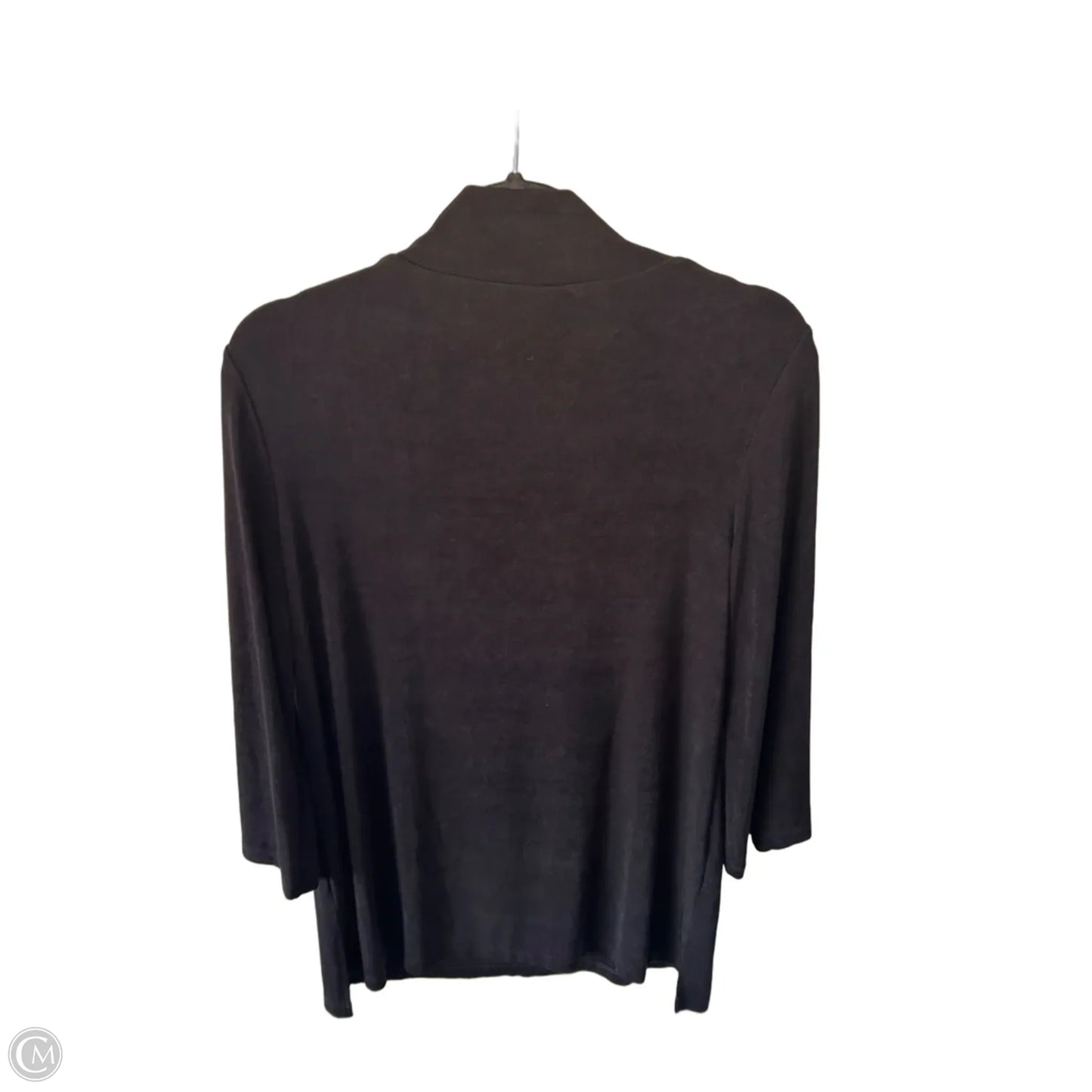 Top Long Sleeve By Chicos In Black, Size: M