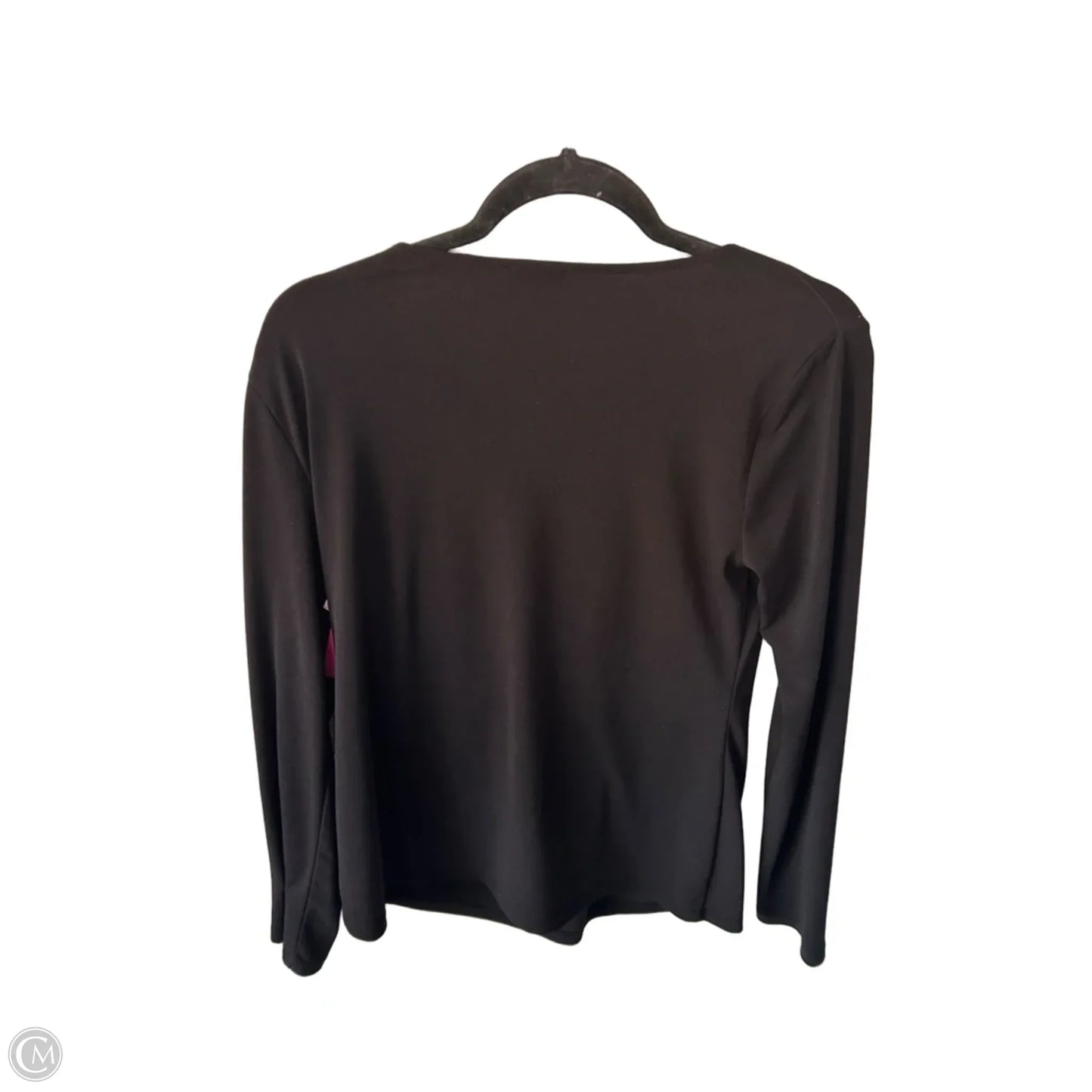 Top Long Sleeve By Talbots In Black, Size: M