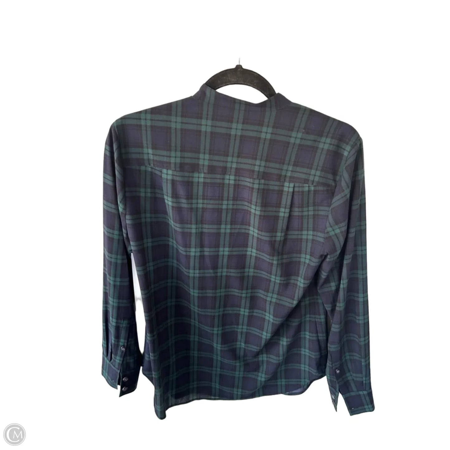 Top Long Sleeve By J. Crew In Blue & Green, Size: S