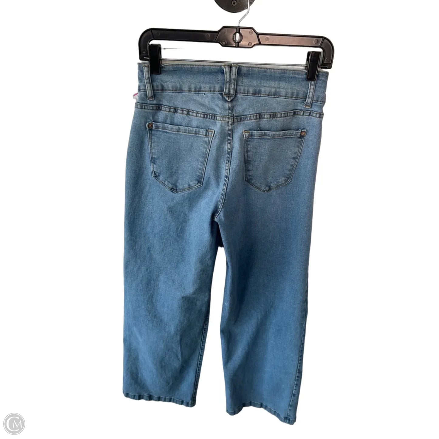 Jeans Wide Leg By Curve Appeal In Blue Denim, Size: 2