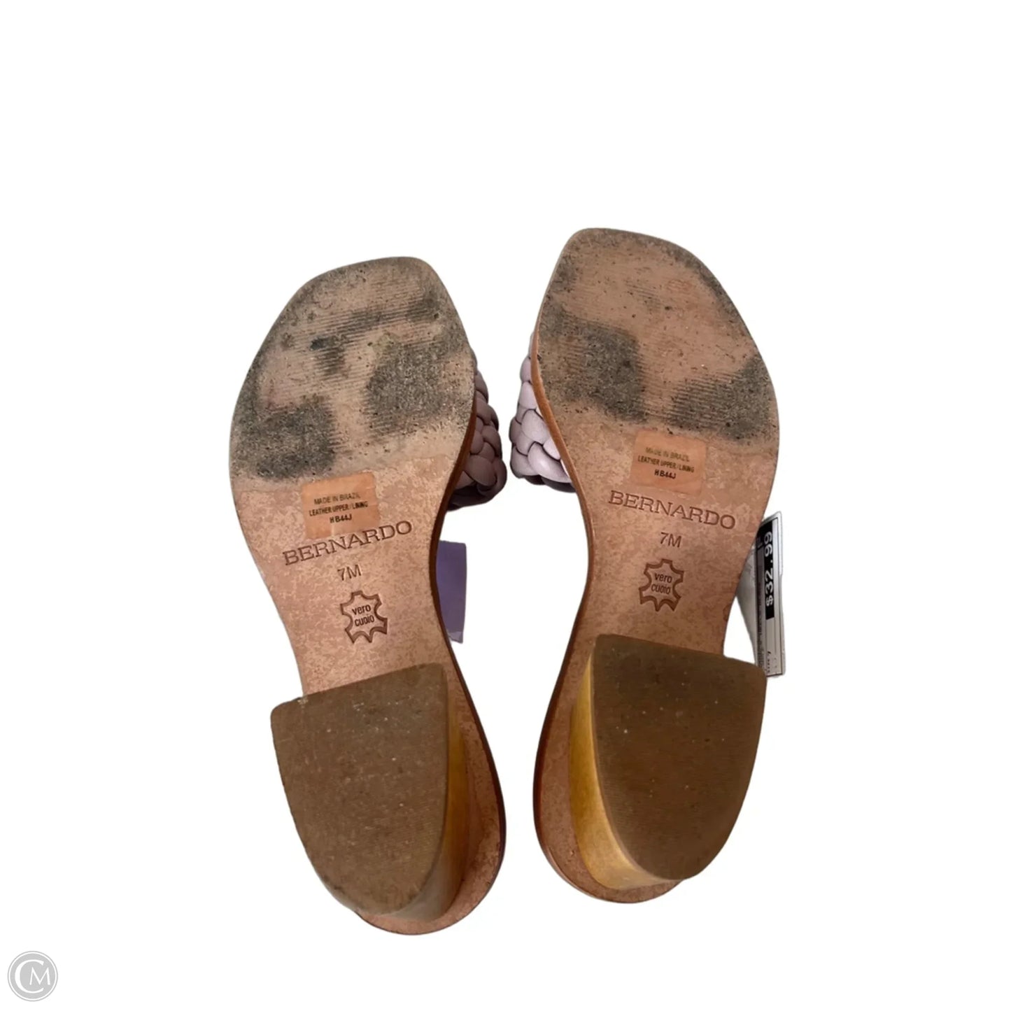 Sandals Heels Block By Bernardo In Purple, Size: 7