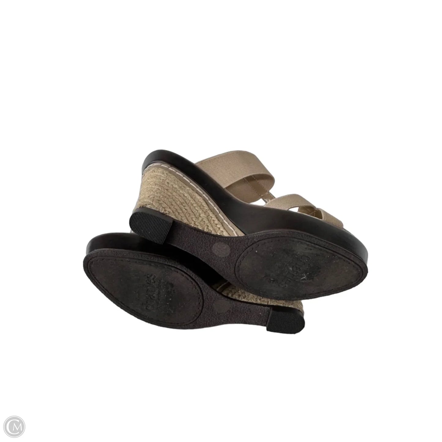 Sandals Heels Wedge By Charles By Charles David In Tan, Size: 8.5