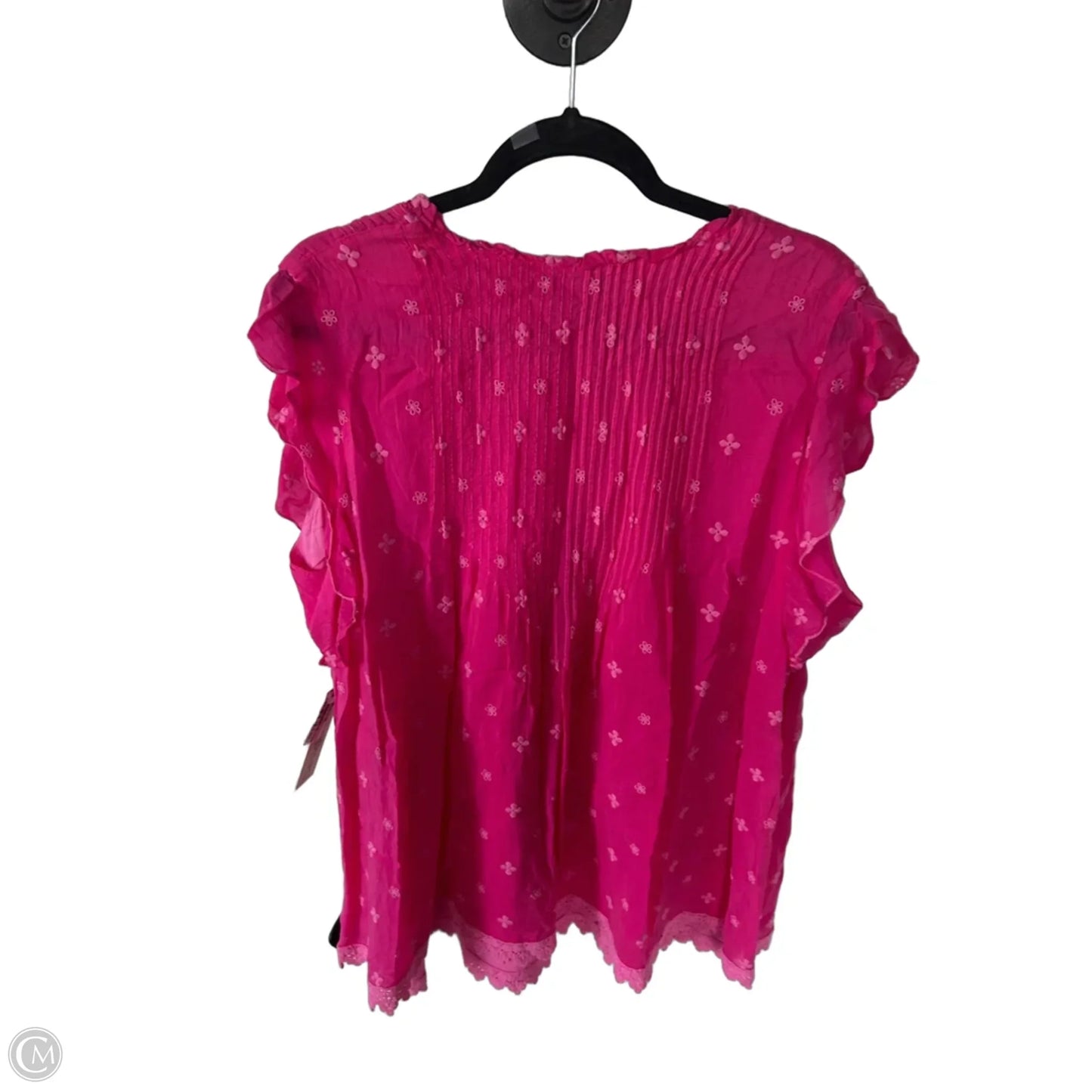 Tunic Designer By Johnny Was In Pink, Size: Xl