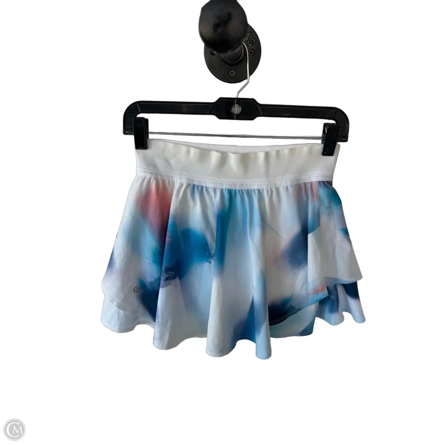 Athletic Skort By Lululemon In Blue & White, Size: 4