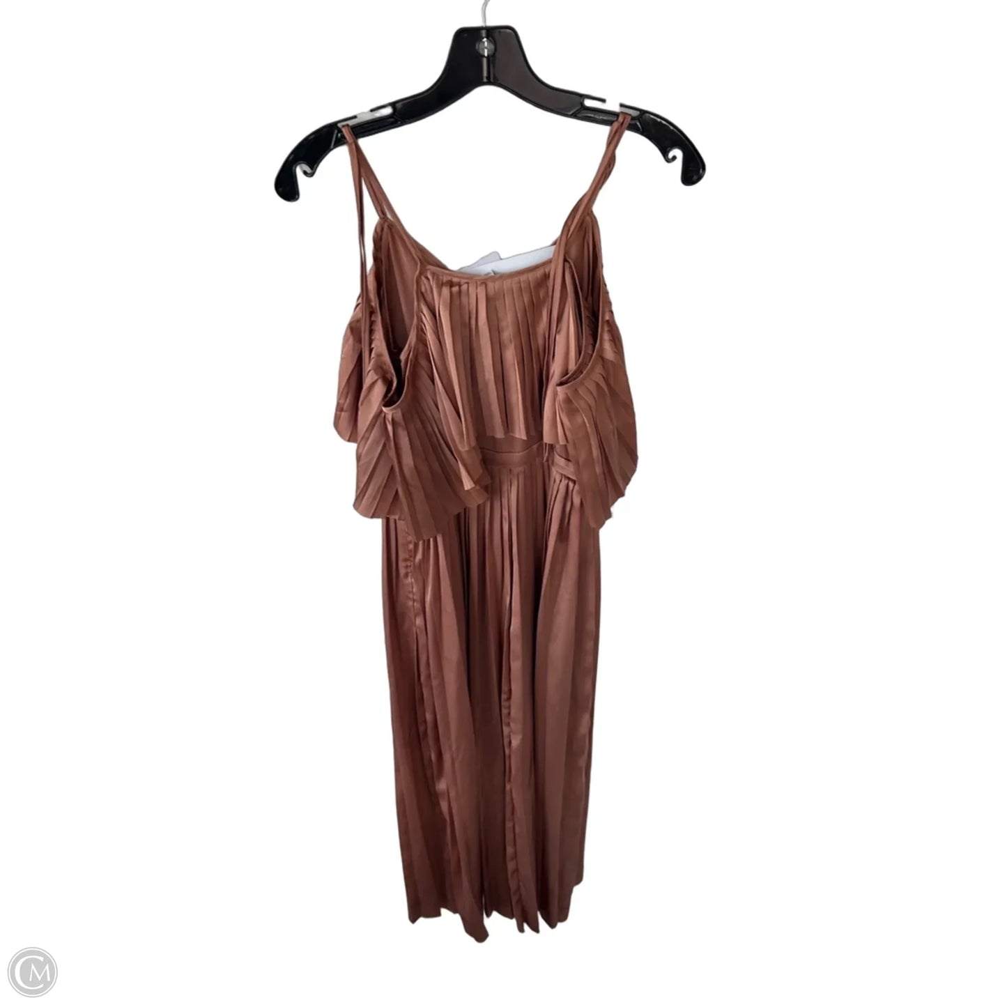 Dress Party Midi By Banana Republic In Tan, Size: 0p