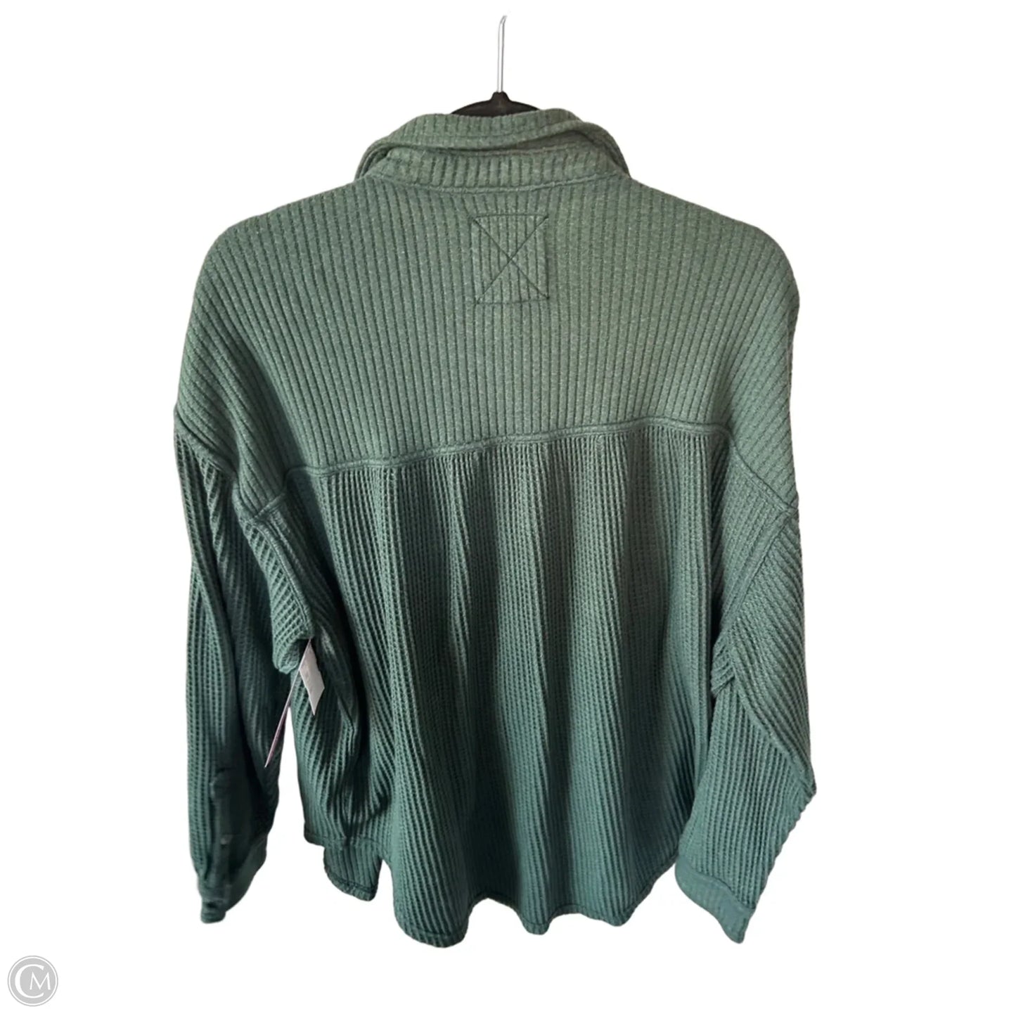Top Long Sleeve By Aerie In Green, Size: L