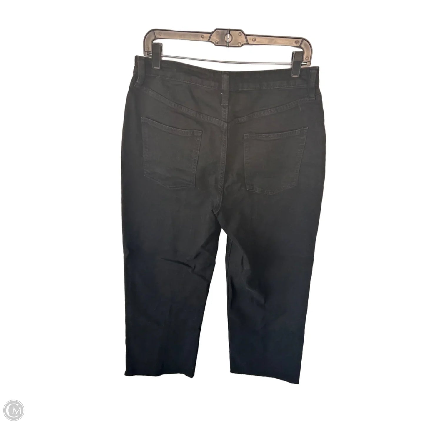 Jeans Wide Leg By Banana Republic In Black Denim, Size: 10