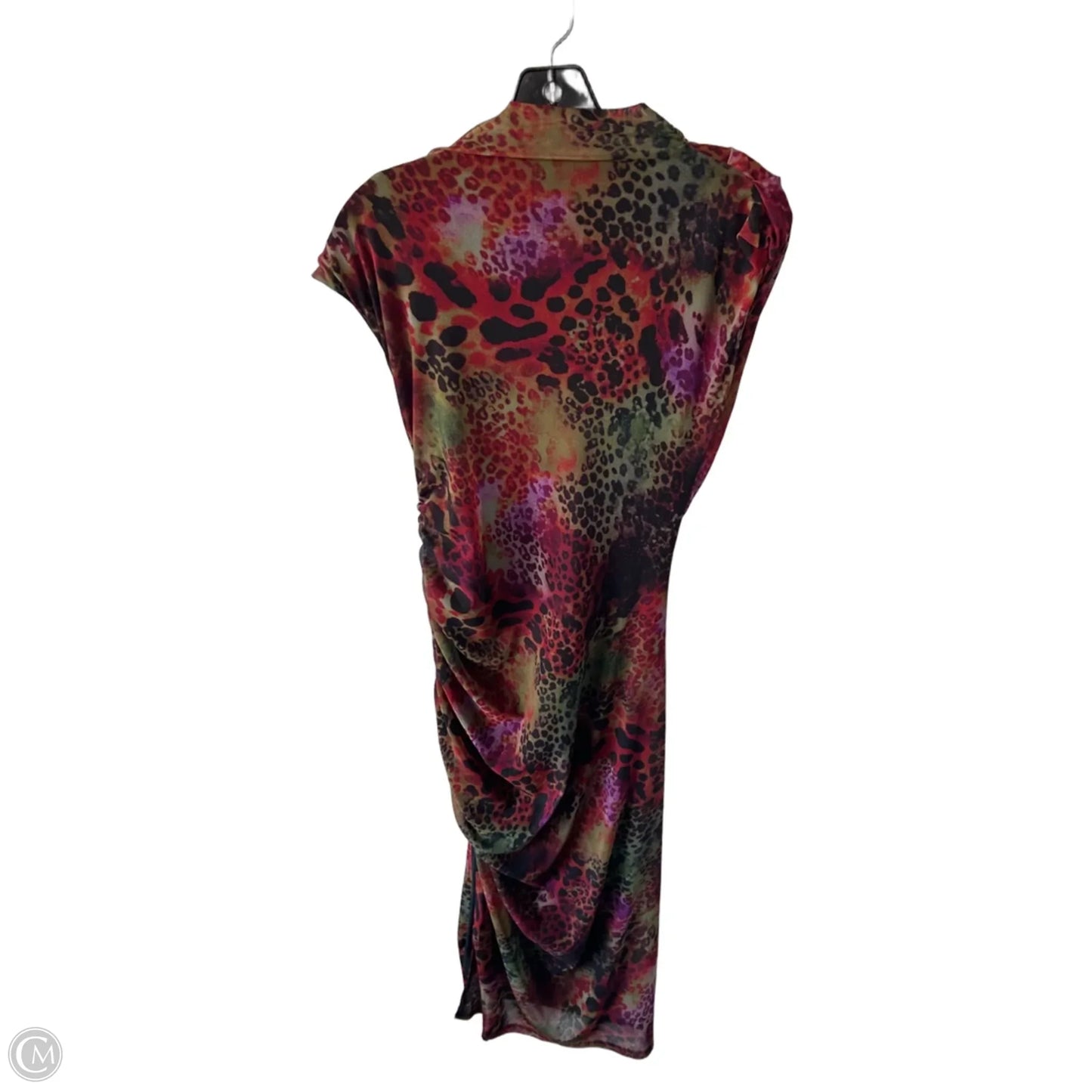 Dress Party Midi By Anthropologie In Black & Red, Size: S