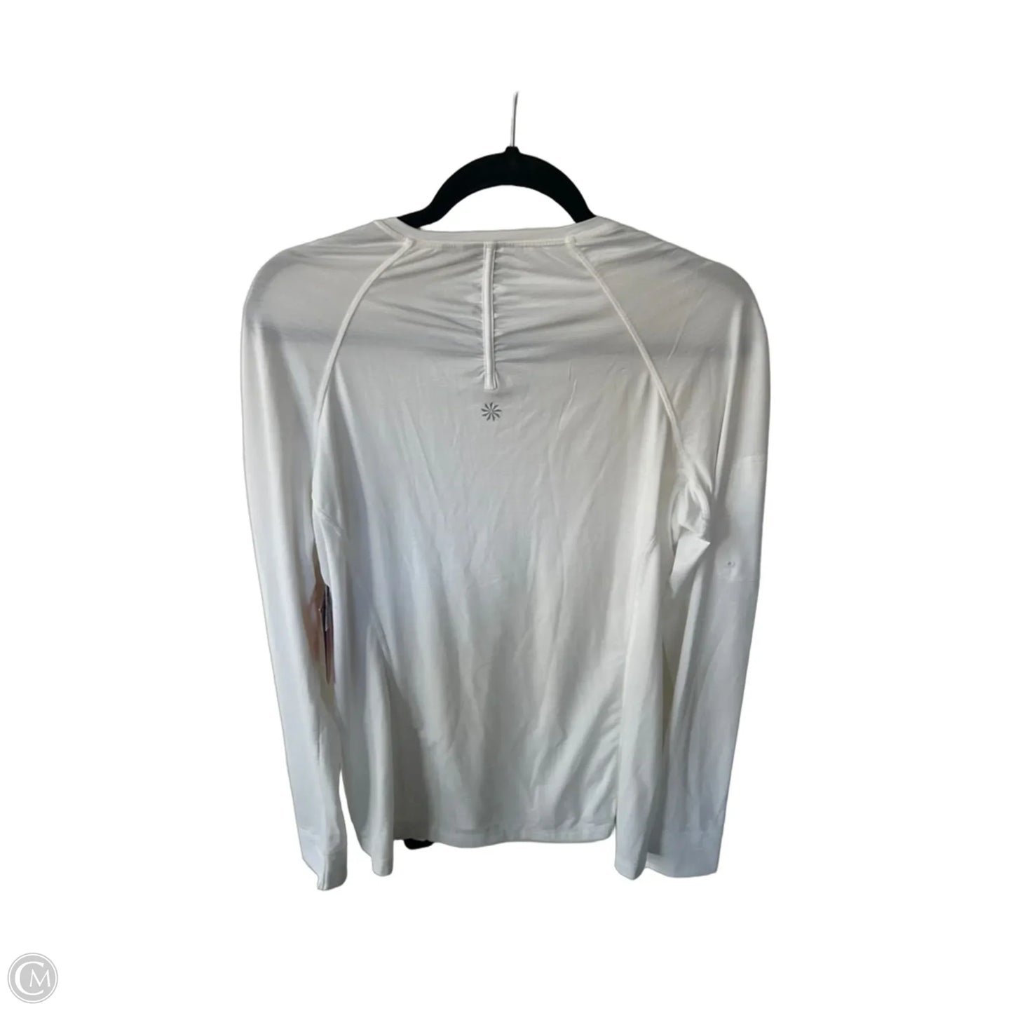 Athletic Top Long Sleeve Crewneck By Athleta In White, Size: Xl