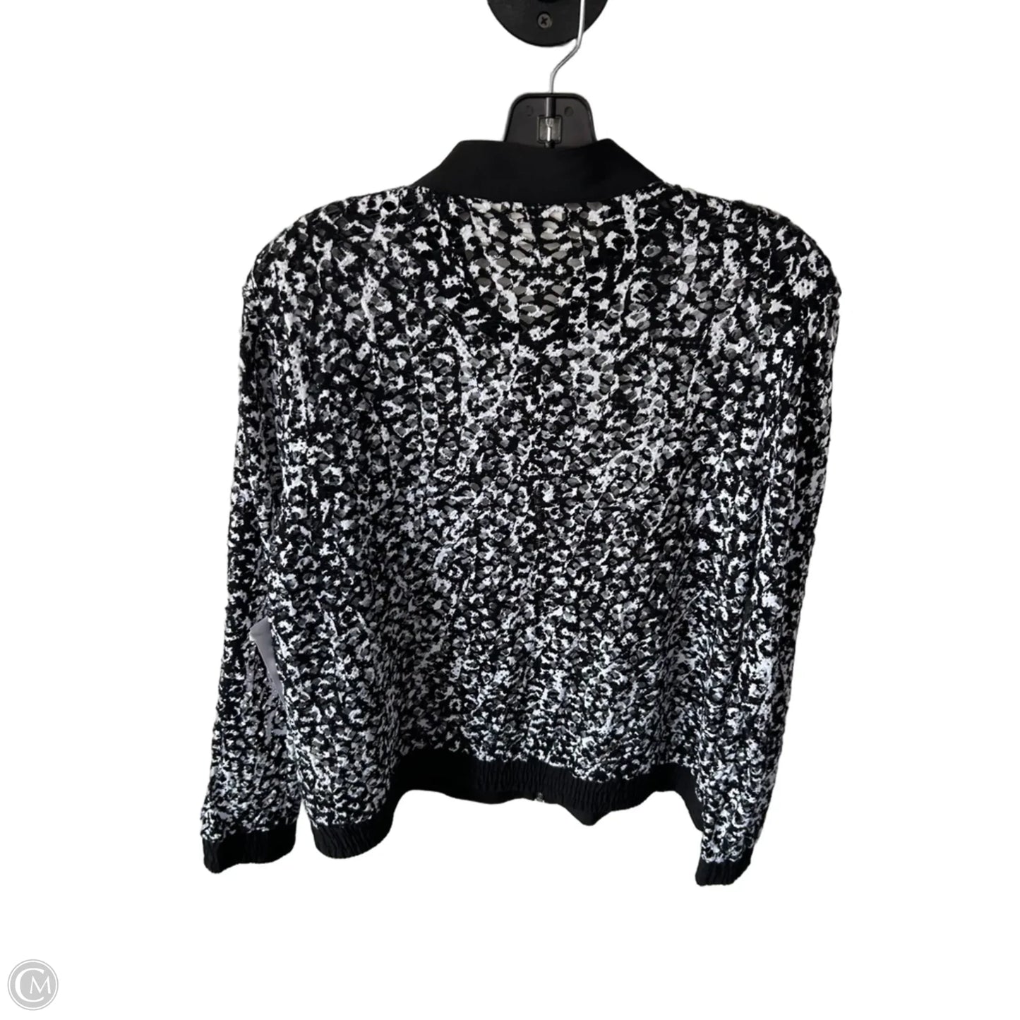 Jacket Other By Zenergy By Chicos In Black & White, Size: L