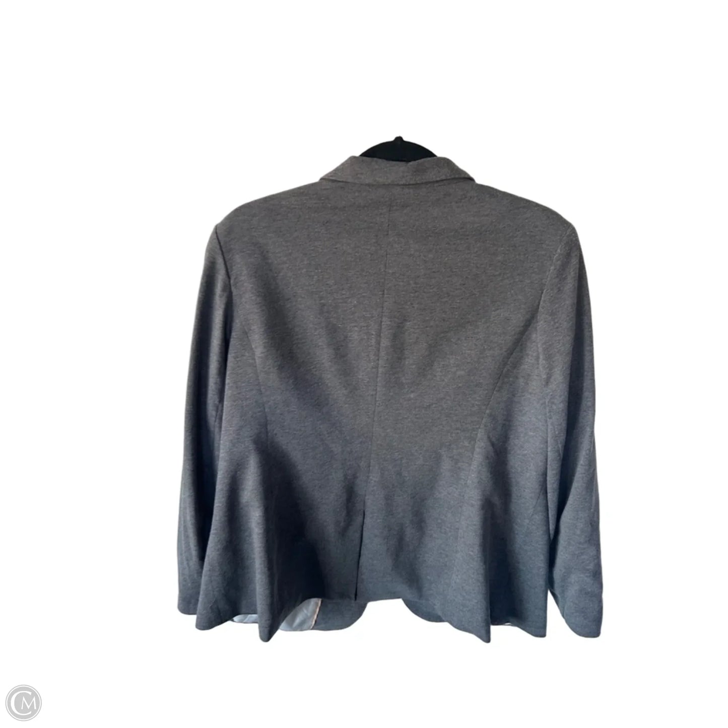 Blazer By Dalia Collection In Grey, Size: 1x