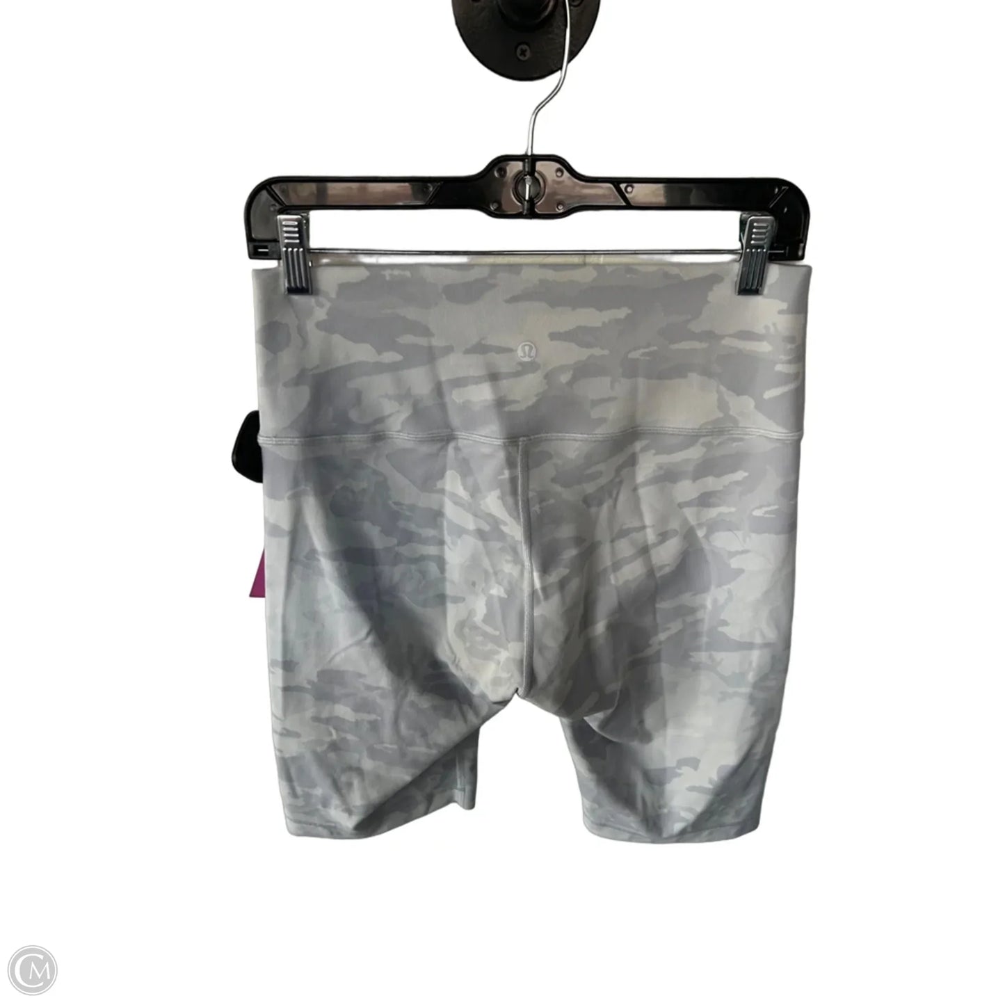 Athletic Shorts By Lululemon In Grey & White, Size: 10