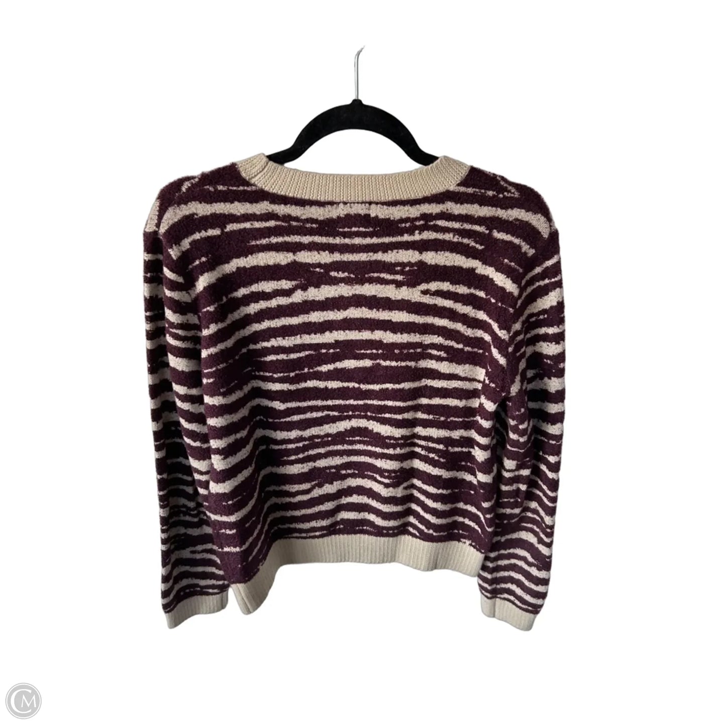 Sweater By Peyton Jensen In Purple & Tan, Size: S