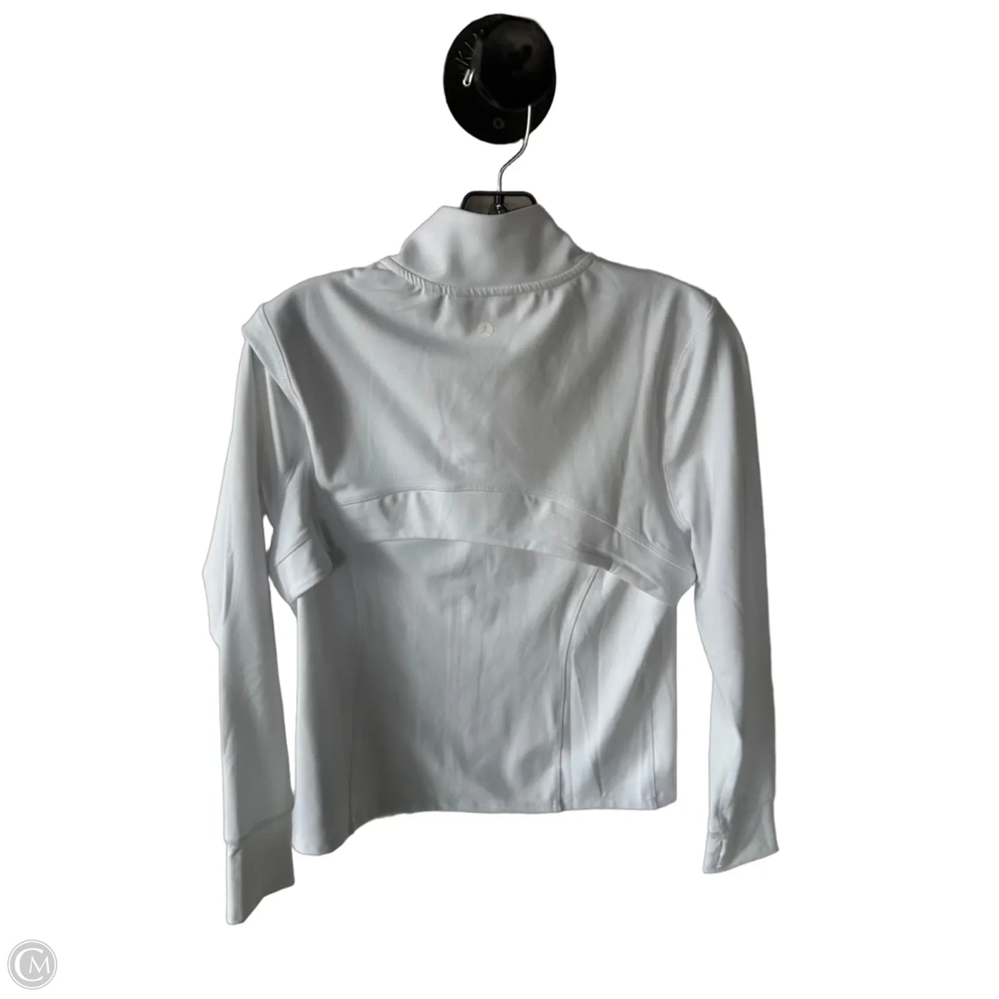 Athletic Jacket By Danskin In White, Size: M