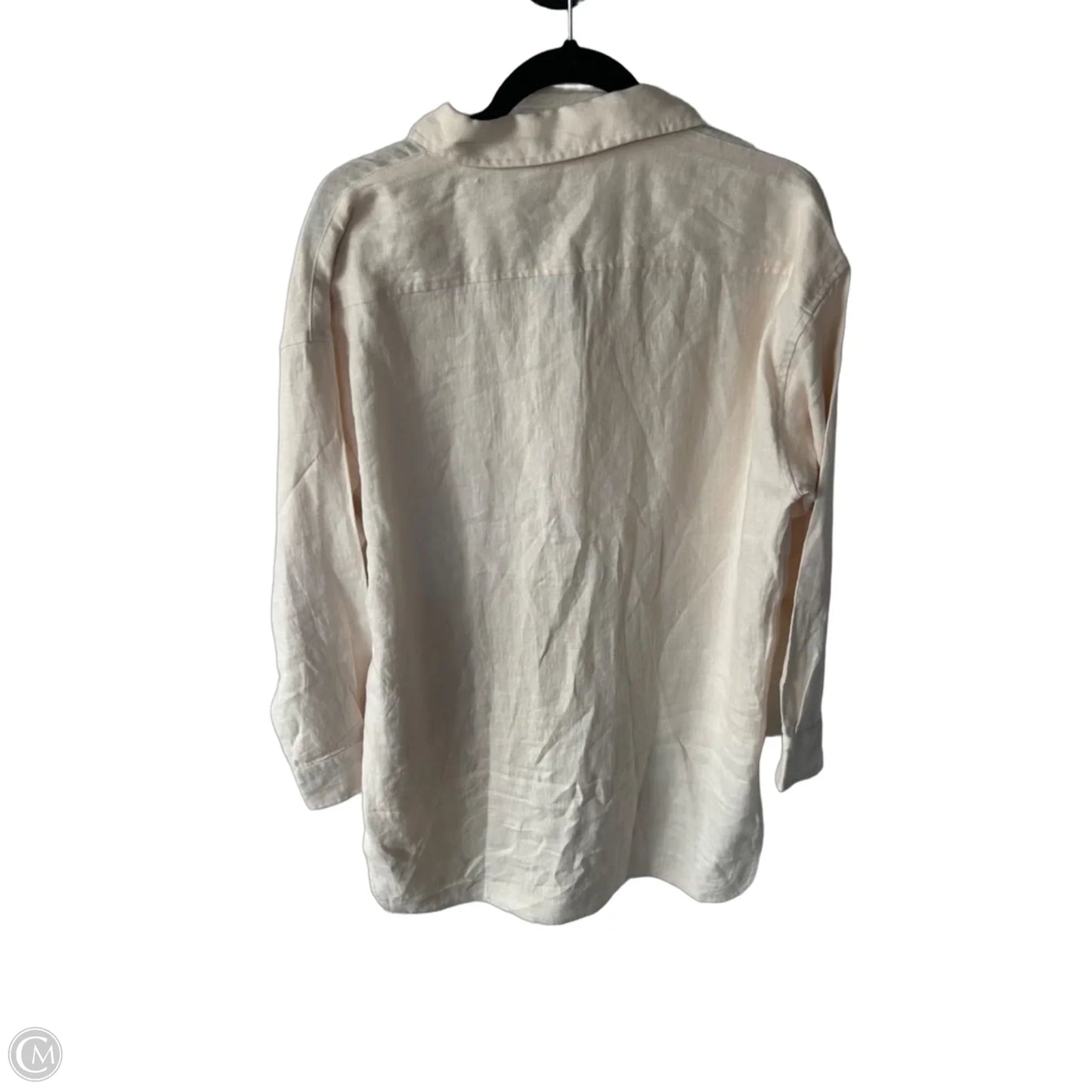 Dress Casual Midi By Lauren By Ralph Lauren In Cream, Size: M
