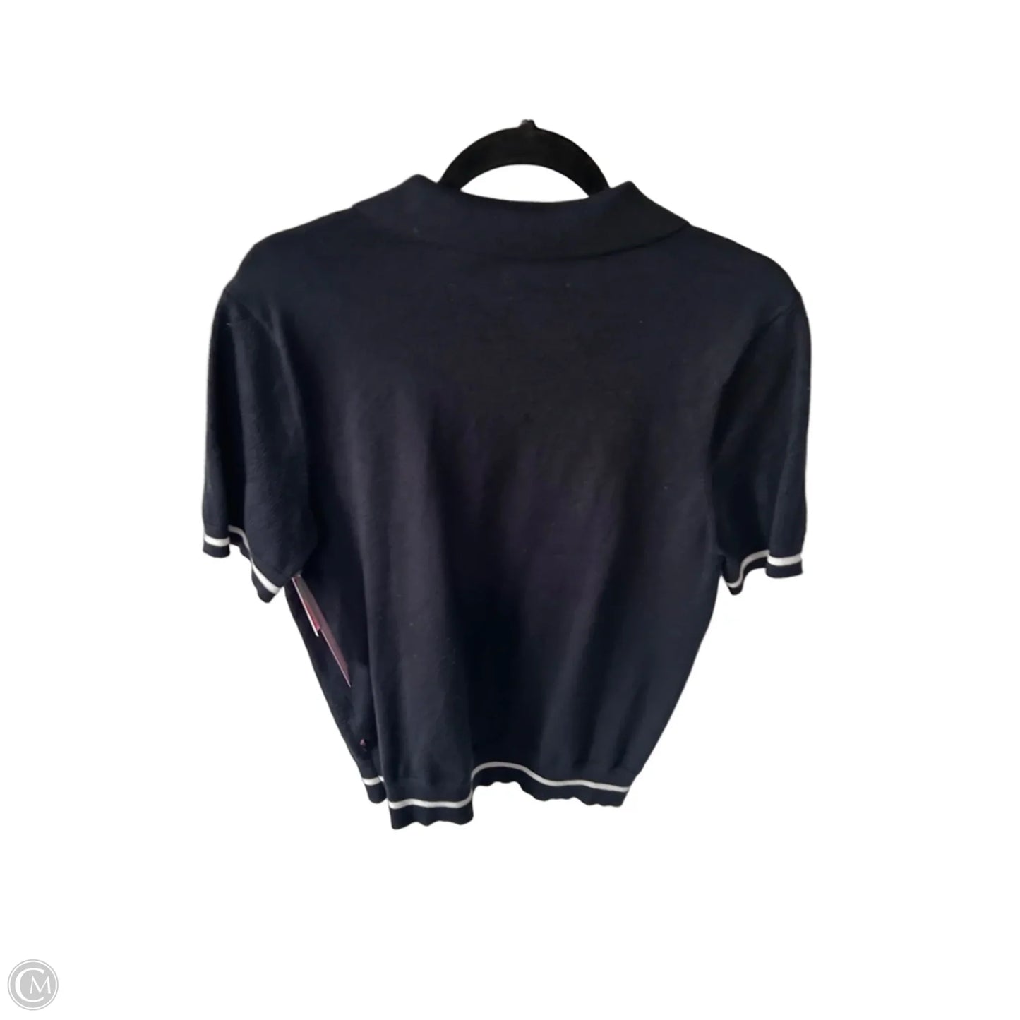 Sweater Short Sleeve By Tommy Hilfiger In Blue, Size: L