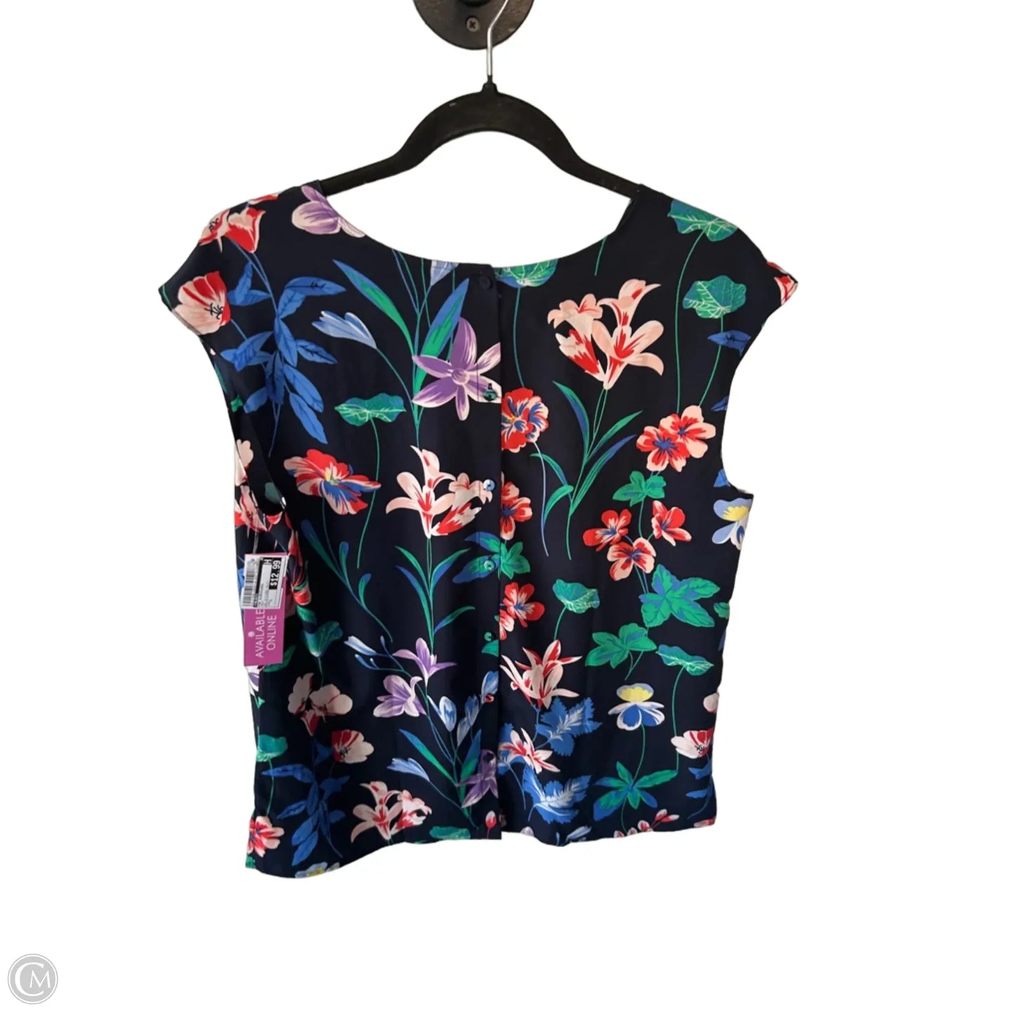 Top Sleeveless By Talbots In Navy, Size: L