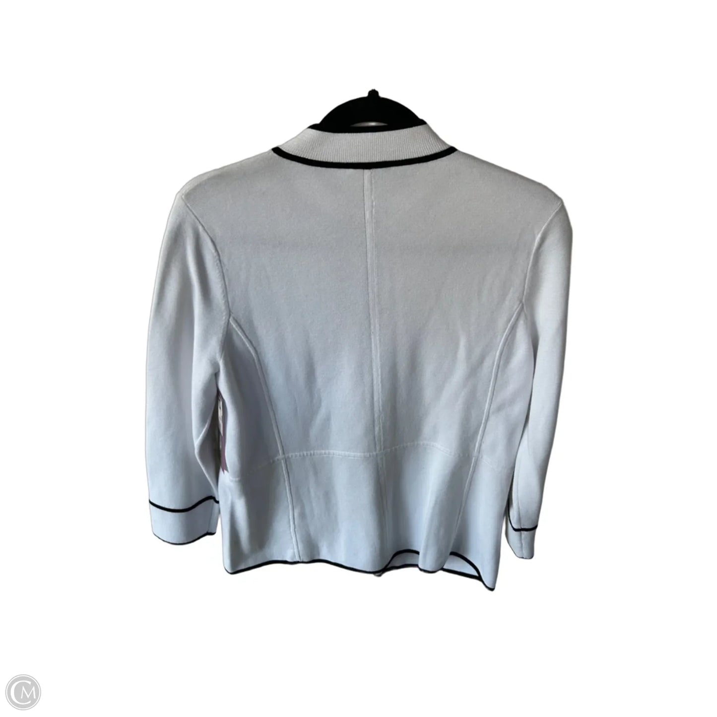 Blazer By Talbots In Black & White, Size: Mp