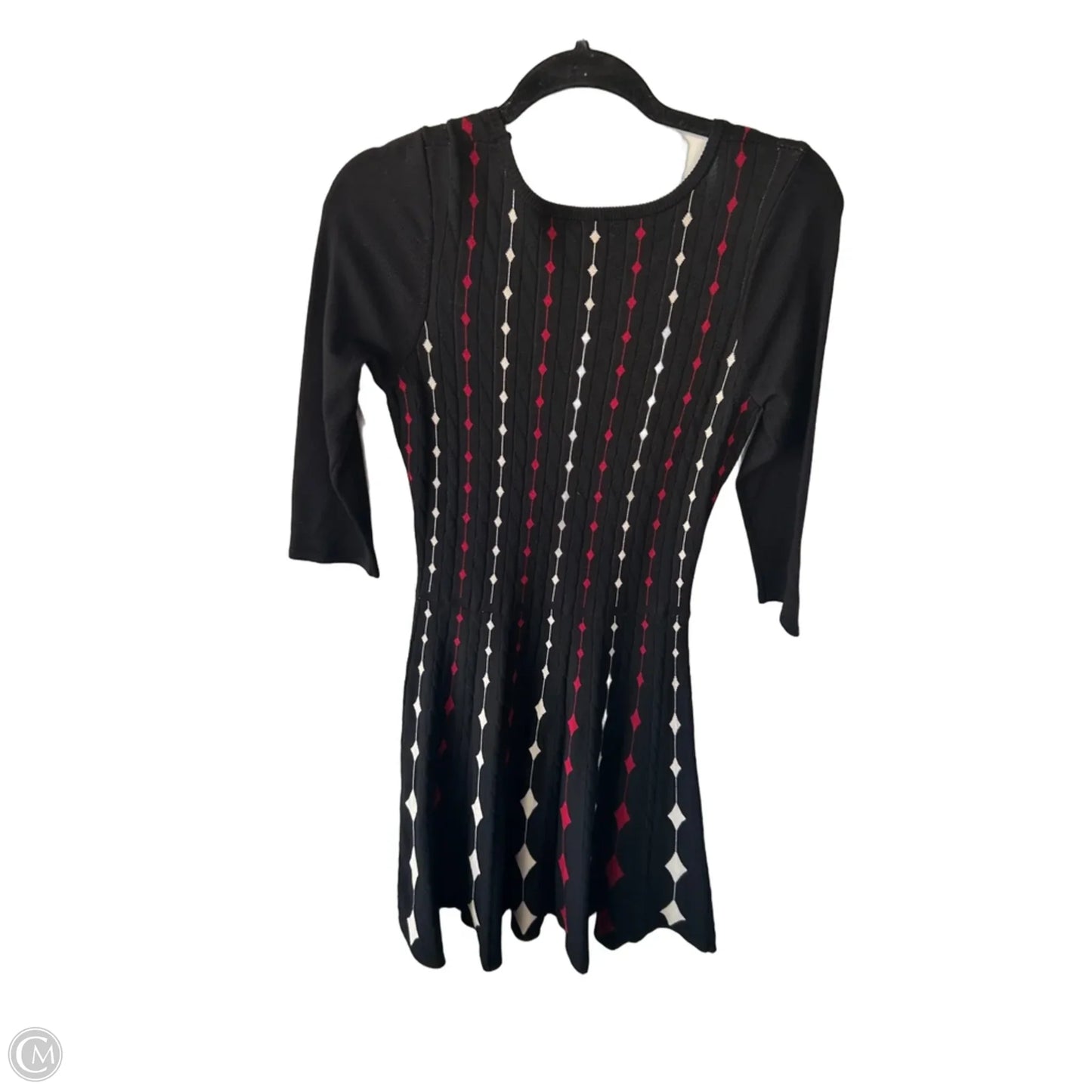 Dress Sweater By Gabby Skye In Black & Red, Size: S