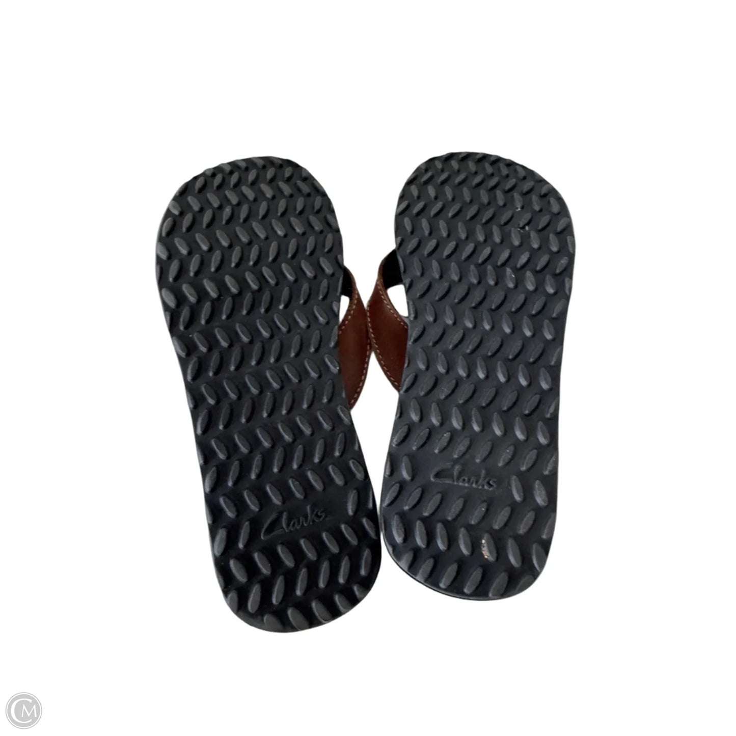 Sandals Flip Flops By Clarks In Brown, Size: 5