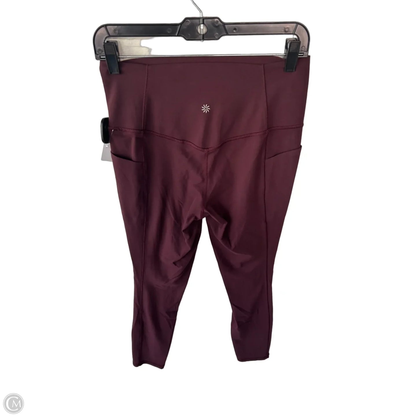 Athletic Leggings By Athleta In Maroon, Size: 8