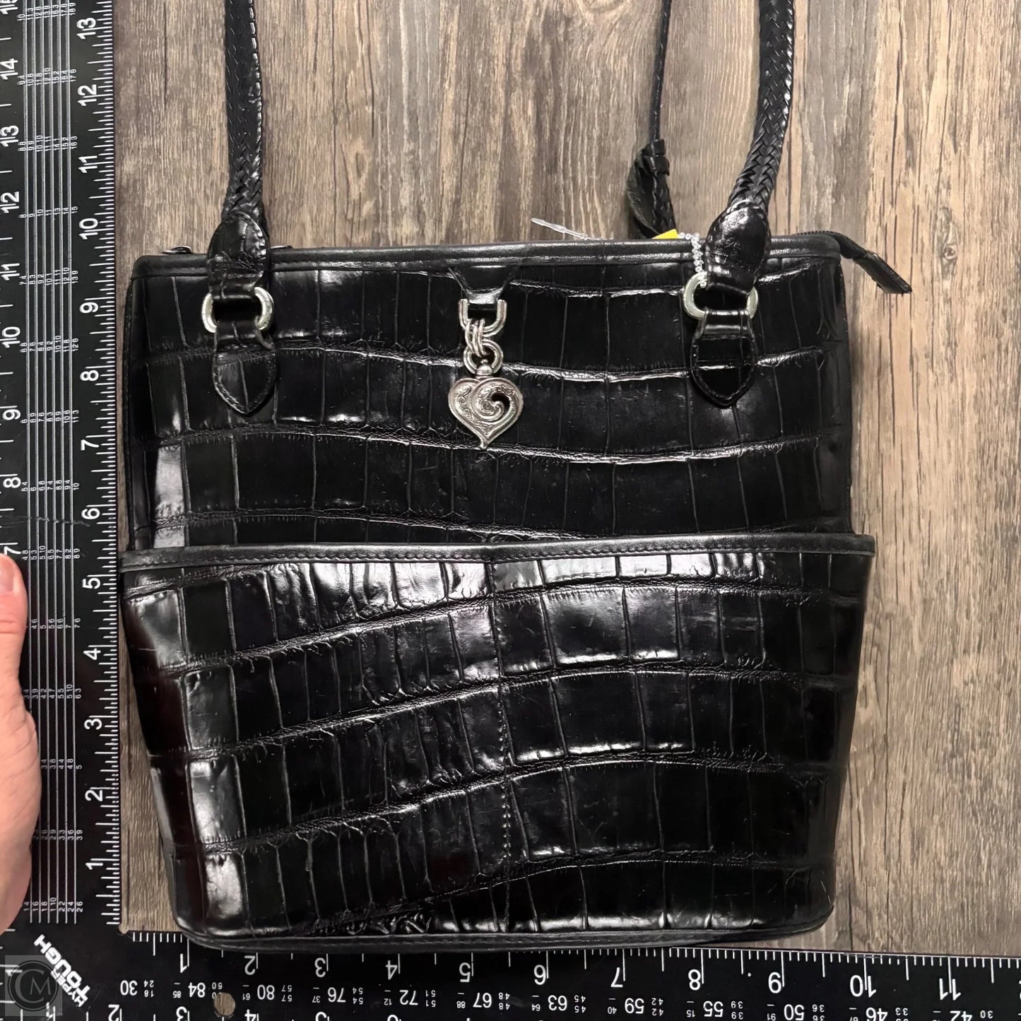 Handbag Leather By Brighton, Size: Medium