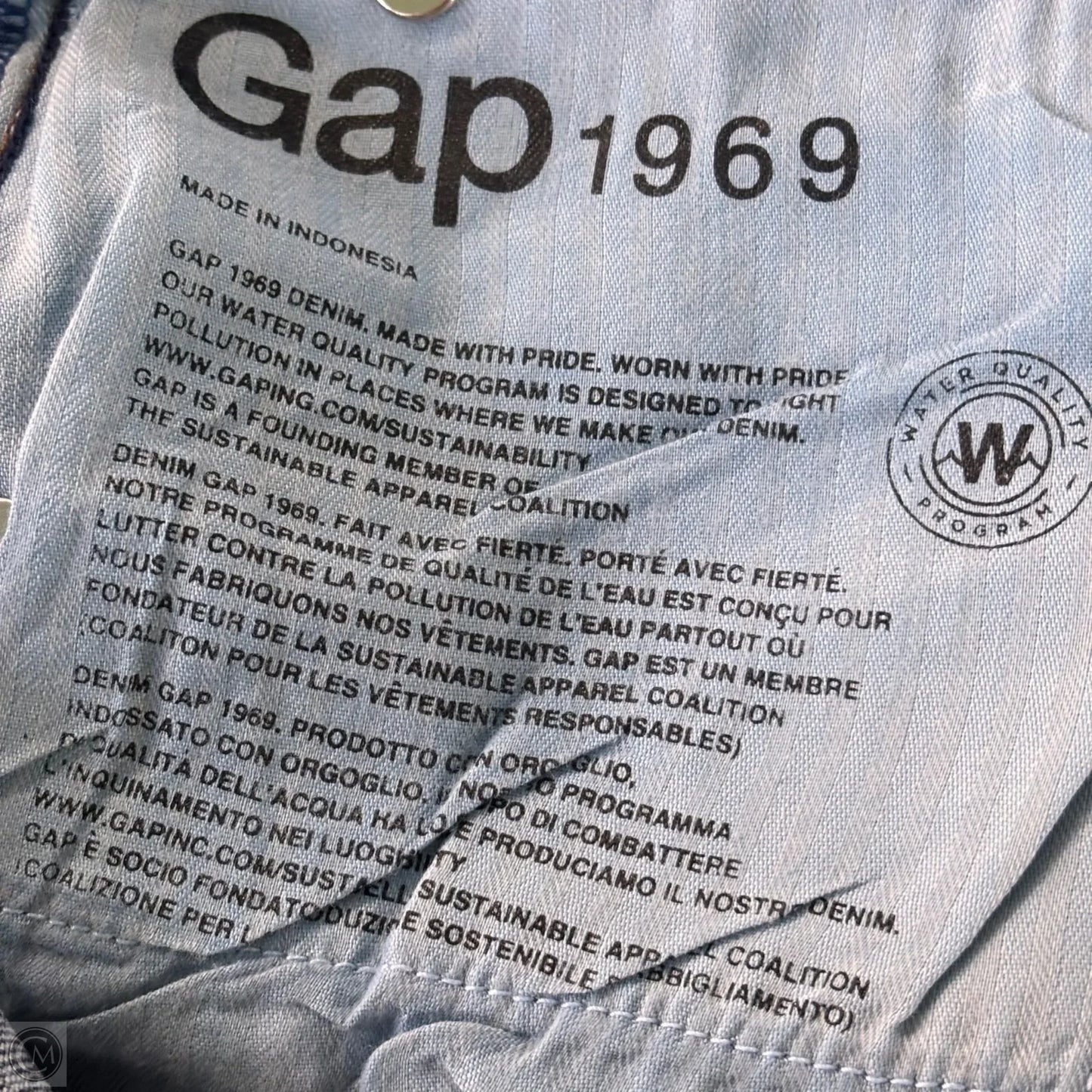 Jeans Boyfriend By Gap In Blue Denim, Size: 16