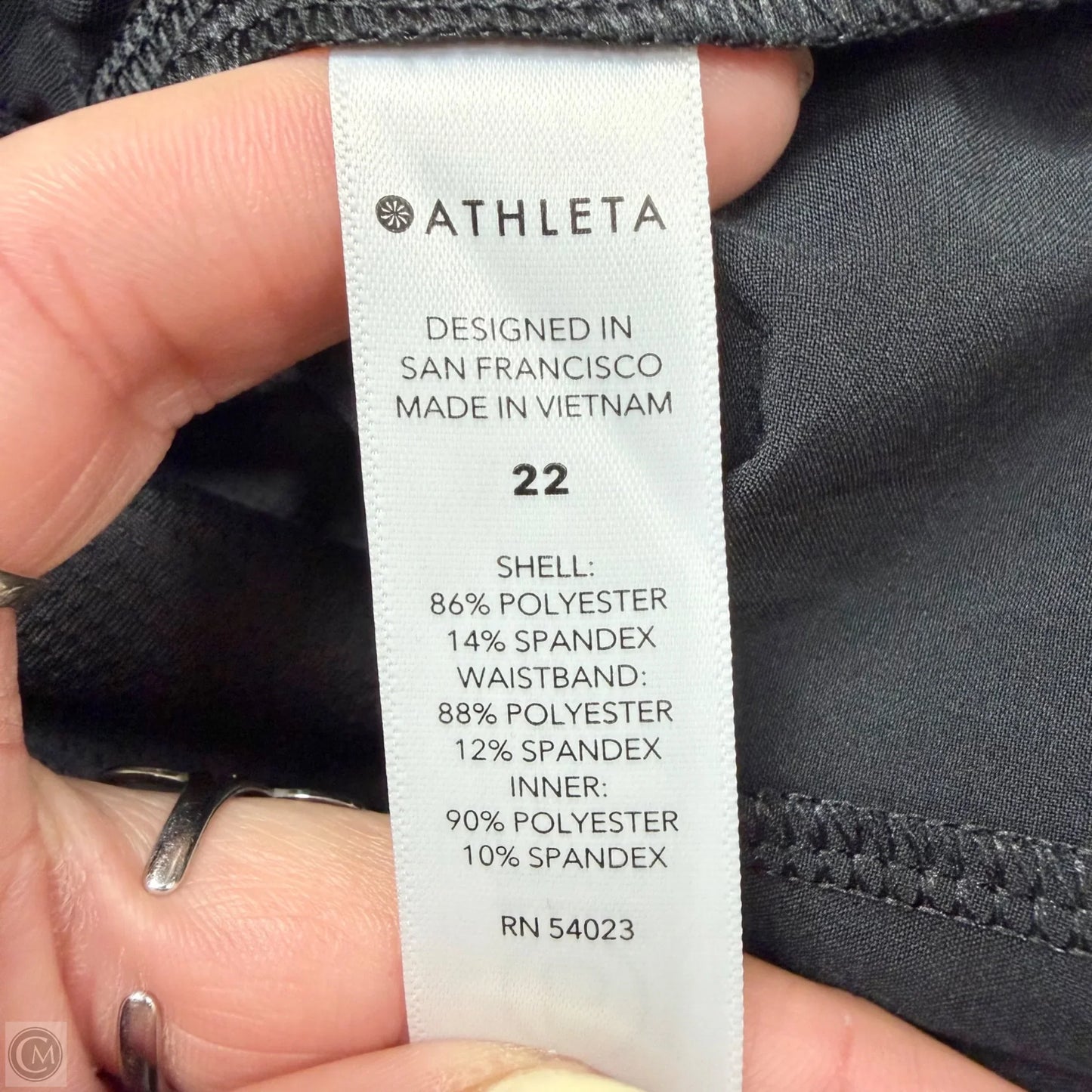Athletic Skort By Athleta In Black, Size: 3x