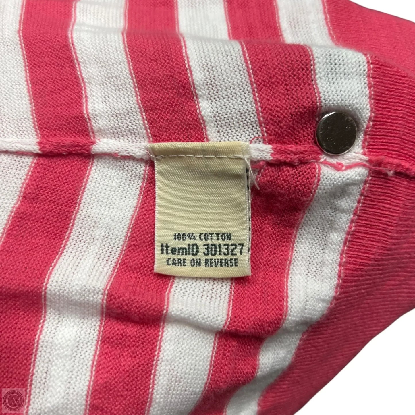 Top Long Sleeve By L.l. Bean In Blue & Red & White, Size: M
