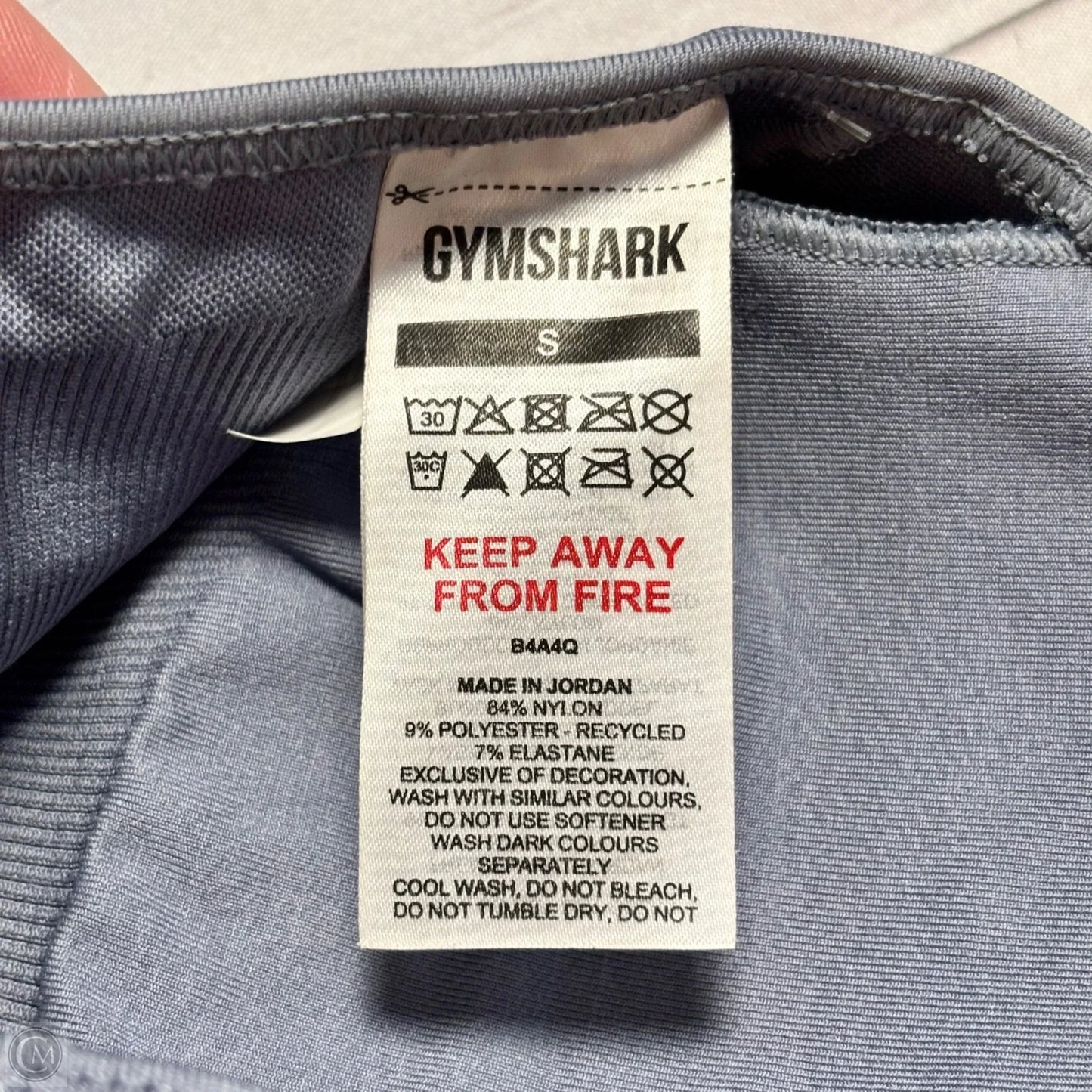Athletic Bra By Gym Shark In Blue, Size: S