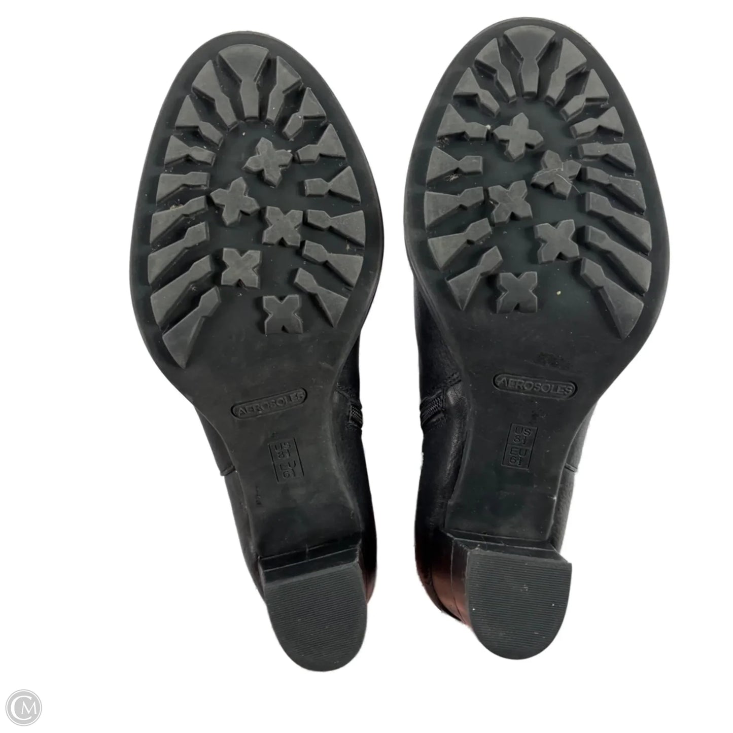 Boots Ankle Heels By Aerosoles In Black, Size: 8.5