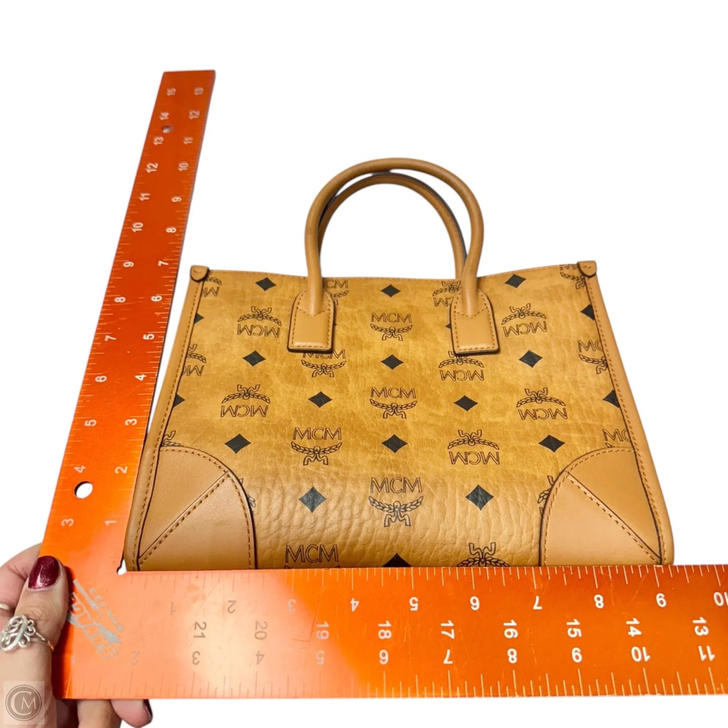 Handbag Luxury Designer By Mcm, Size: Small