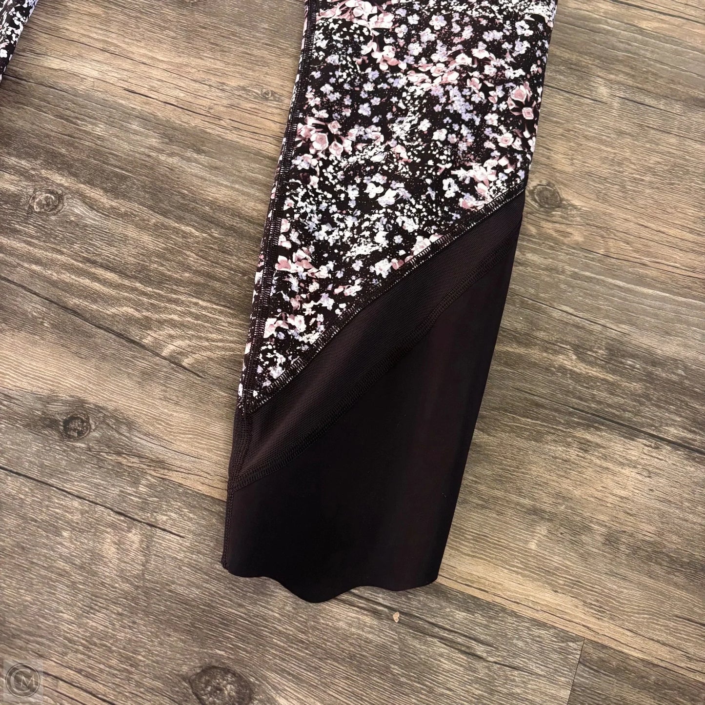 Athletic Leggings By Lululemon In Black & Pink, Size: M