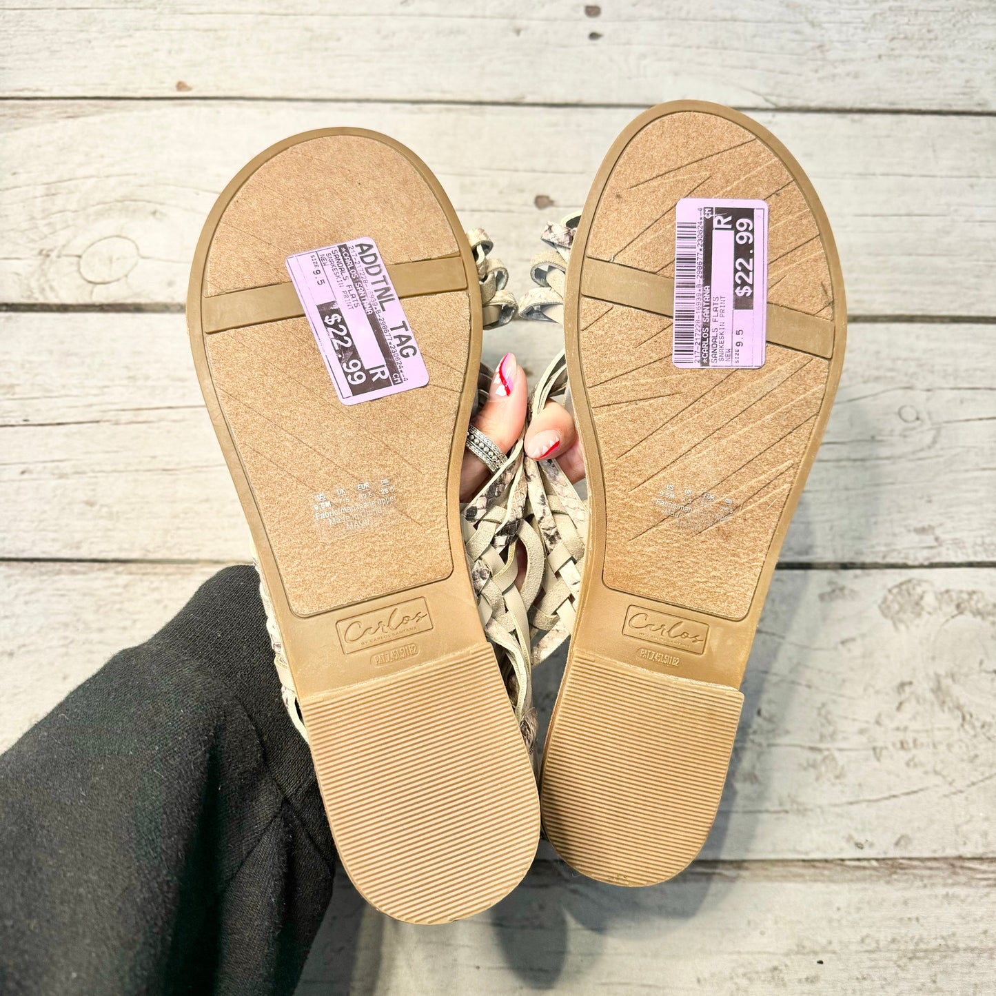 Sandals Flats By Carlos Santana Size: 9.5