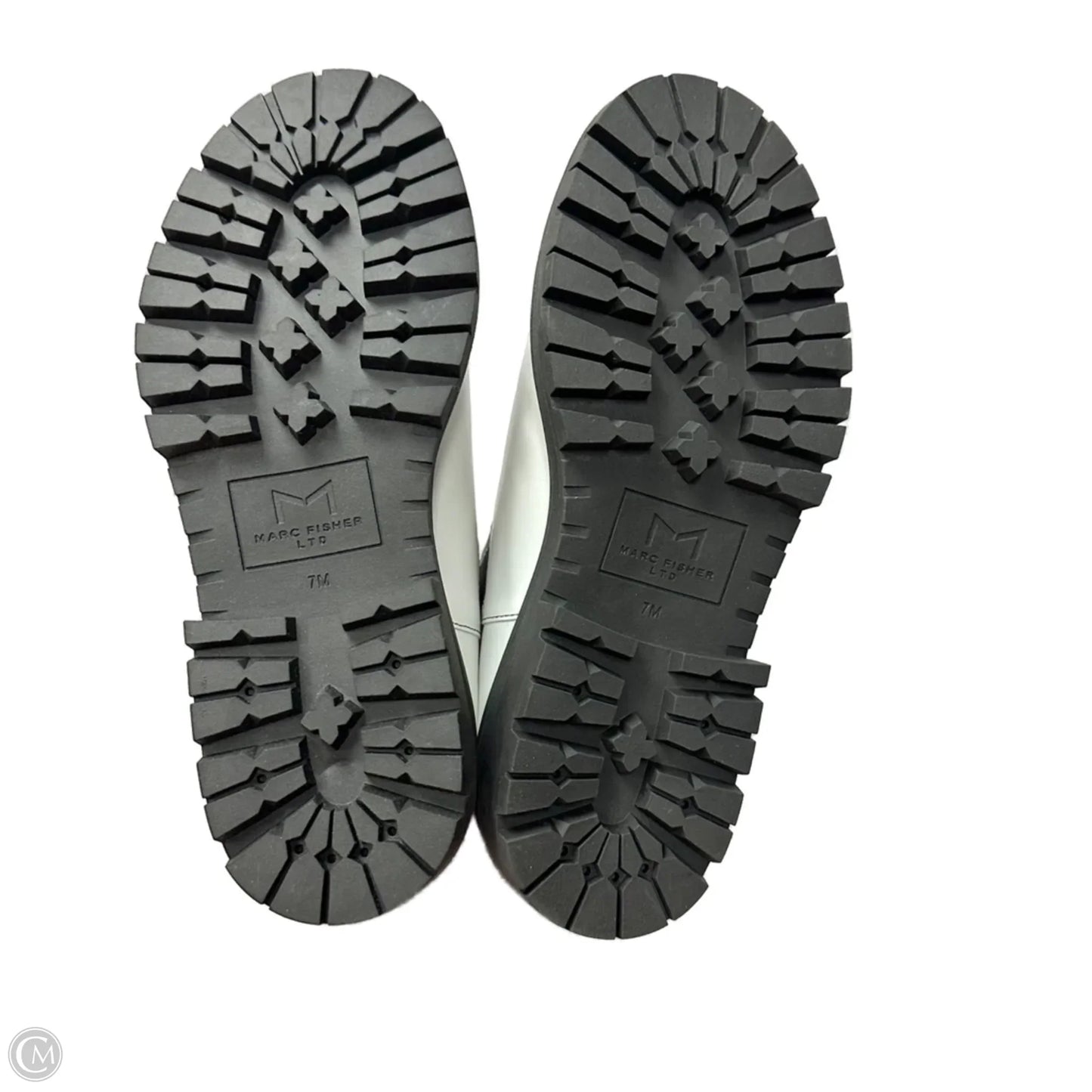 Boots Leather By Marc Fisher In White, Size: 7