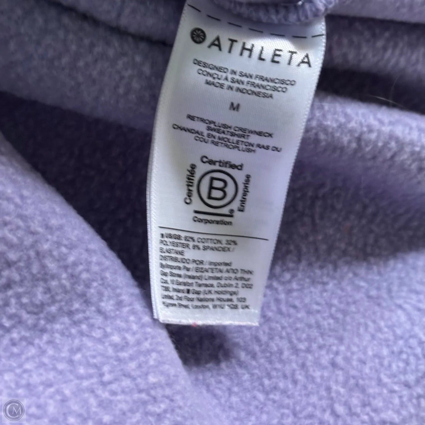 Athletic Sweatshirt Crewneck By Athleta In Purple, Size: M