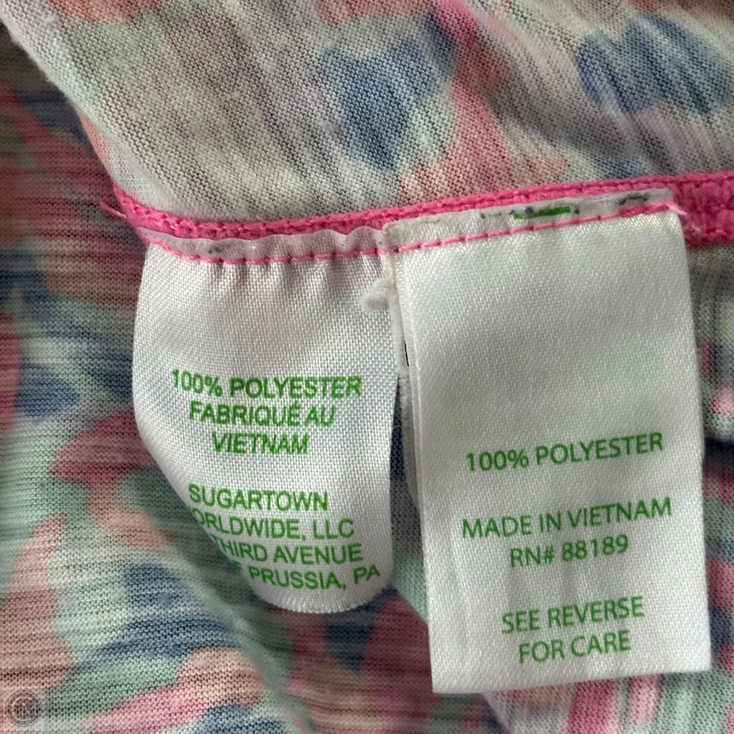 Tank Top Designer By Lilly Pulitzer In Pink & Purple, Size: S
