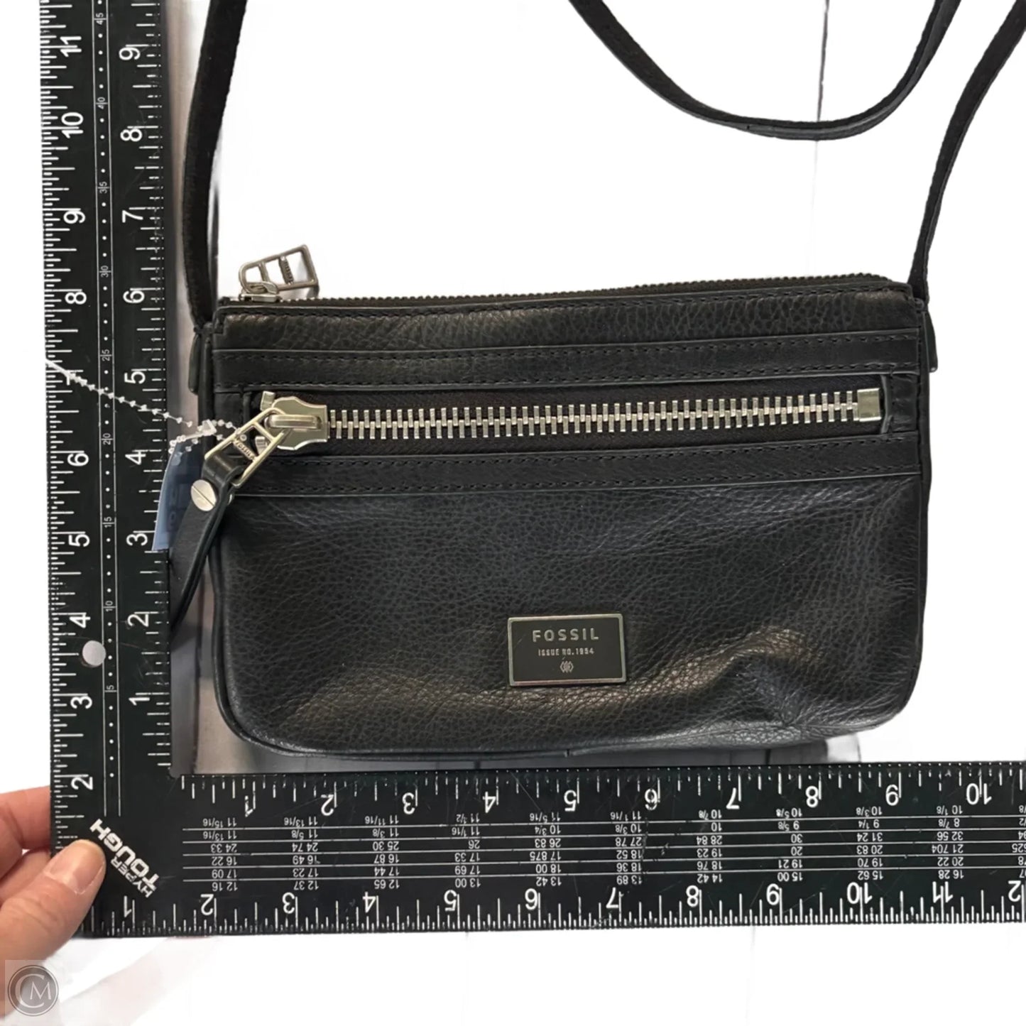 Crossbody Leather By Fossil, Size: Small