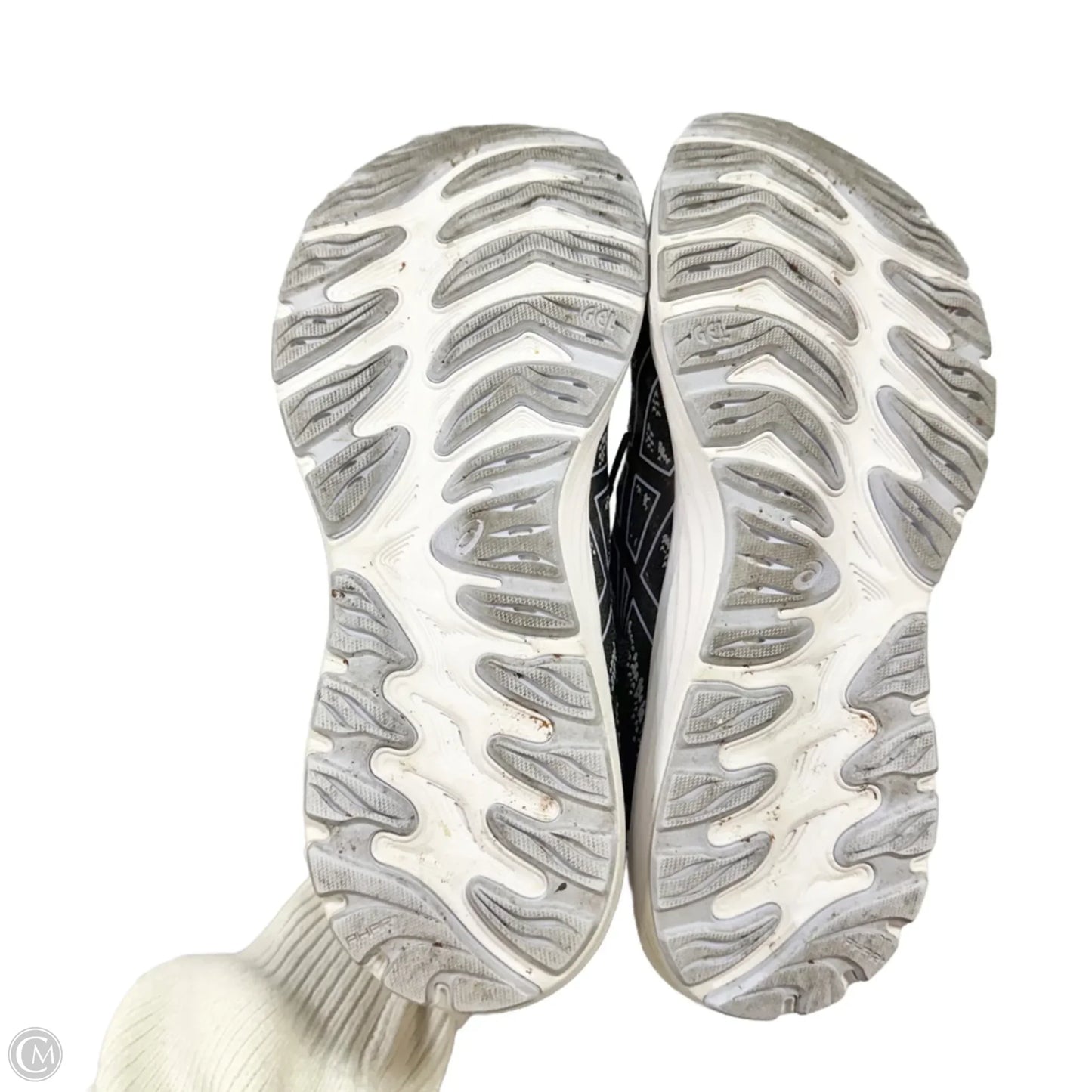 Shoes Athletic By Asics In Black & White, Size: 7.5