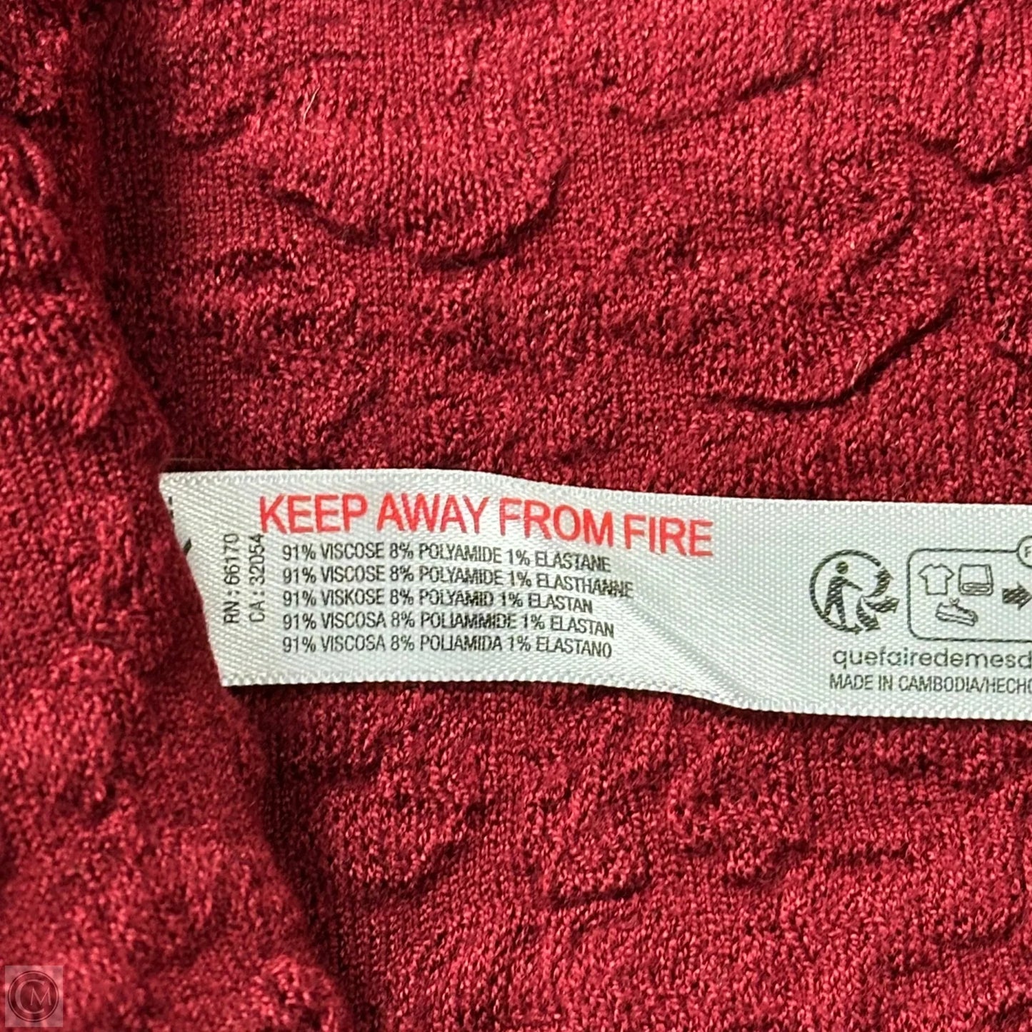 Skirt Midi By Anthropologie In Maroon, Size: S