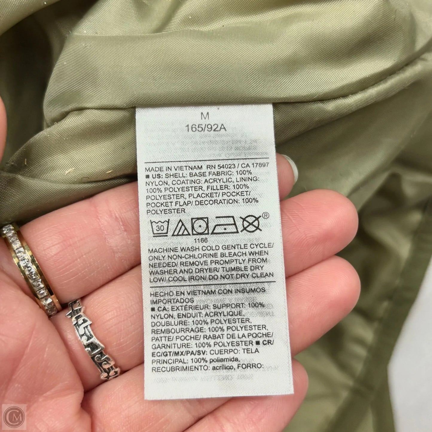 Jacket Puffer & Quilted By Old Navy In Green, Size: M