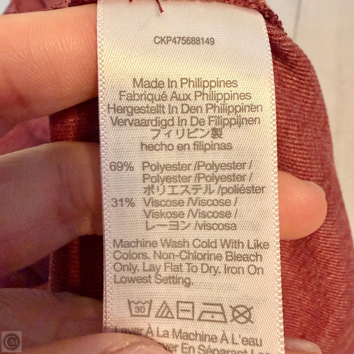 Top Long Sleeve By Madewell In Red, Size: S
