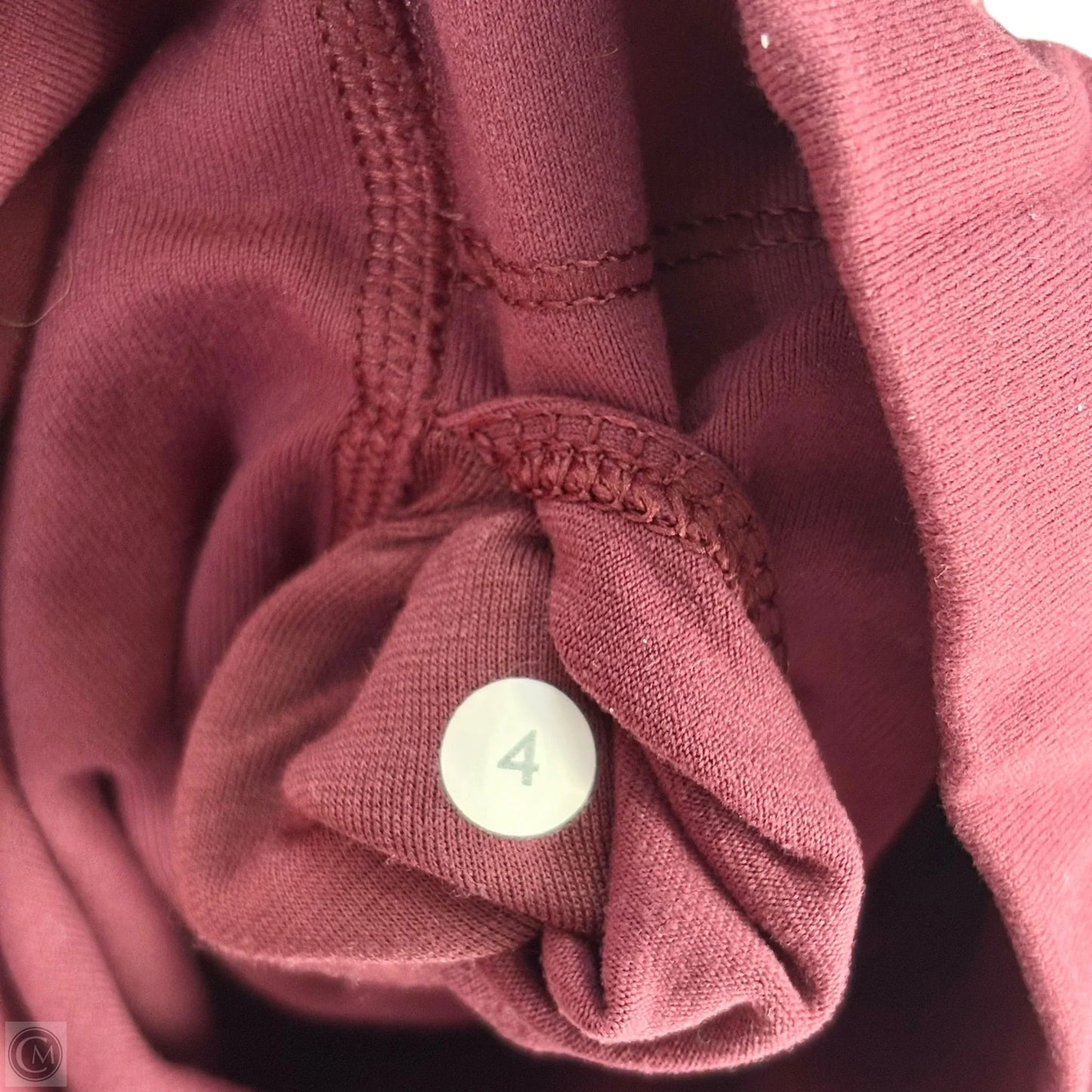 Athletic Leggings By Lululemon In Maroon, Size: S