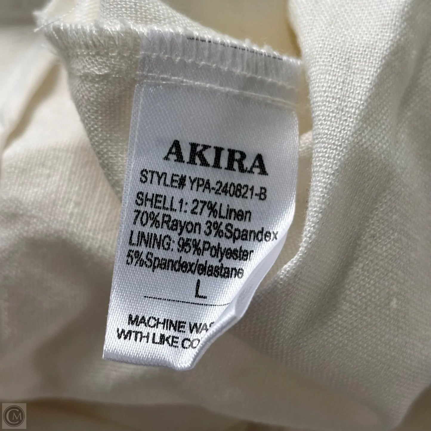 Pants Wide Leg By Akira In White, Size: L